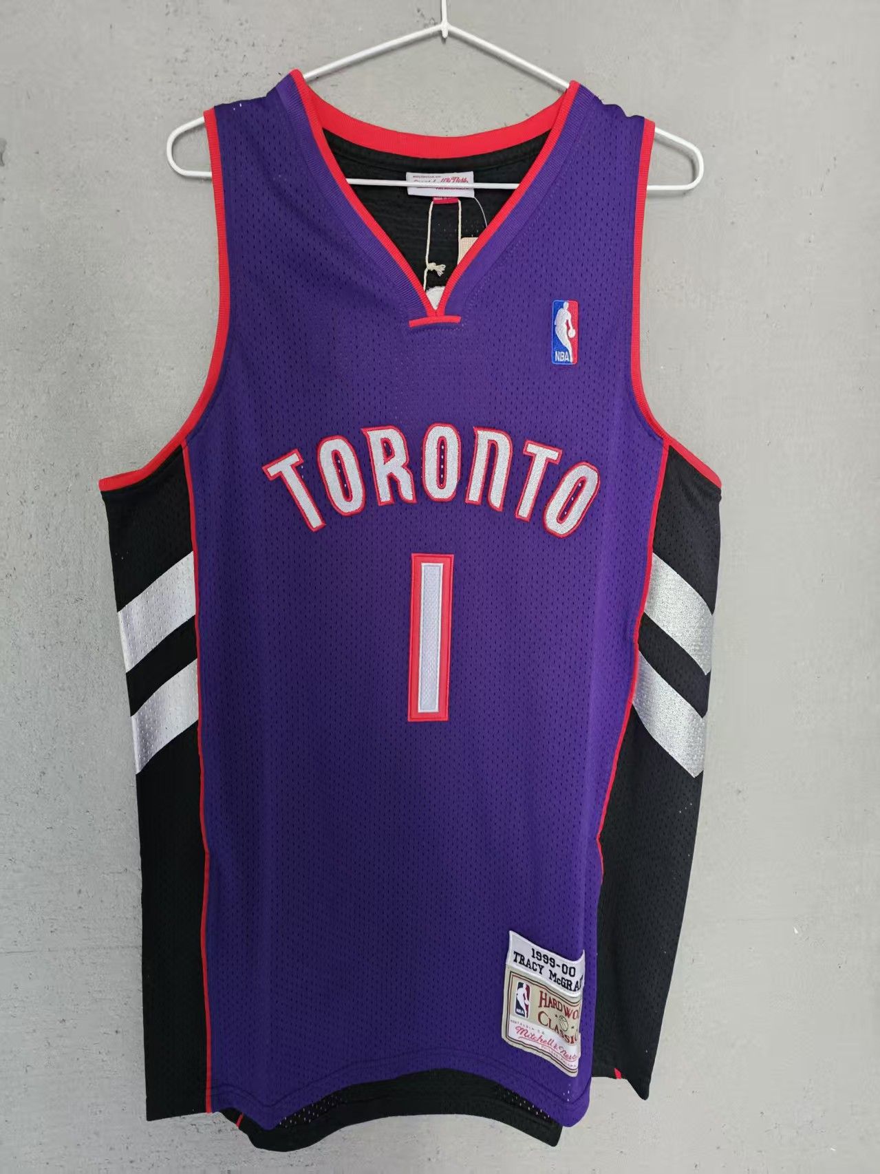 NBA Toronto Raptors #1 Tracy McGrady Jersey Double Stitched Size US M / EU 48-50 / 2 - 1 Thumbnail