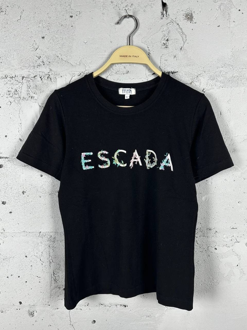 Escada × Vintage Vintage Y2K Luxury Designer Escada T-shirt Size L / US 10 / IT 46 - 2 Thumbnail