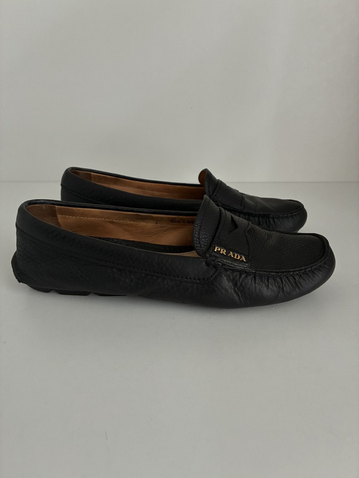 Prada Prada leather moccasins Italy luxury designer Size US 5.5 / IT 35.5 - 3 Thumbnail