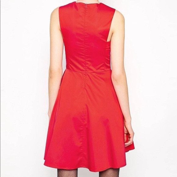 Love Moschino 🎀 Vintage LOVE MOSCHINO cut out bow details red dress 4 Size S / US 4 / IT 40 - 2 Thumbnail