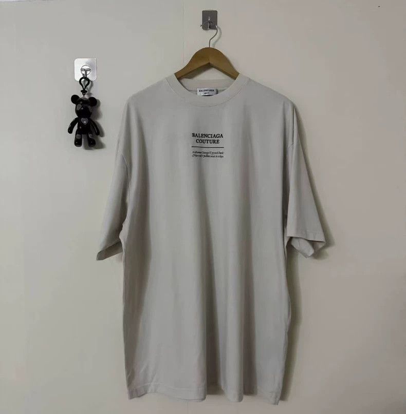 Balenciaga Balenciaga Couture boxy slogan embroidered short sleeves Size US M / EU 48-50 / 2 - 1 Thumbnail