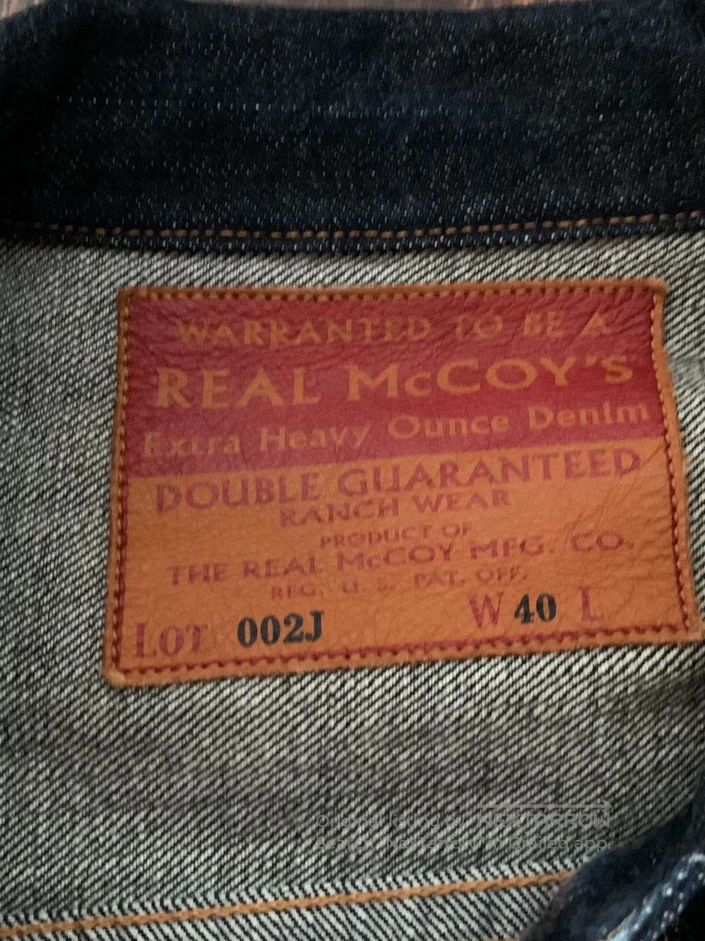 The Real McCoy's Real McCoy Denim Jacket 002J. Size US XXS / EU 40 - 6 Thumbnail