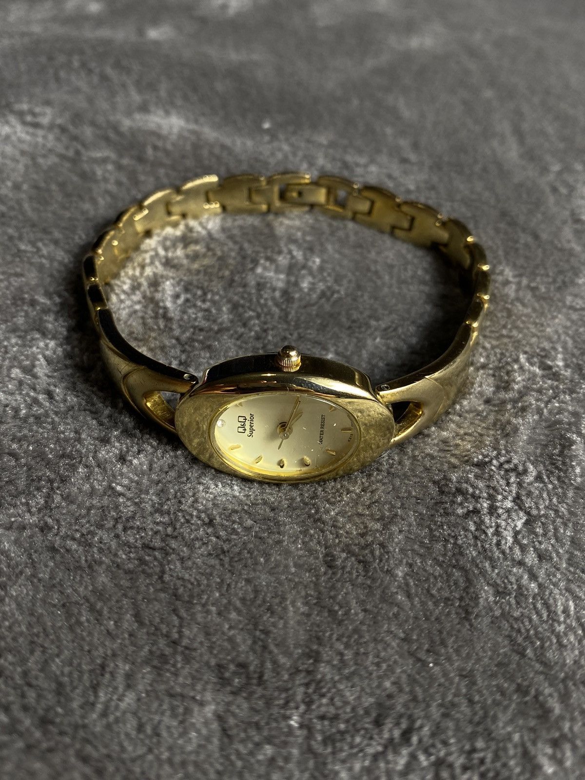 Japanese Brand Futuristic Vintage Japanese Style Gold Watch - Work 100% Size ONE SIZE - 7 Thumbnail