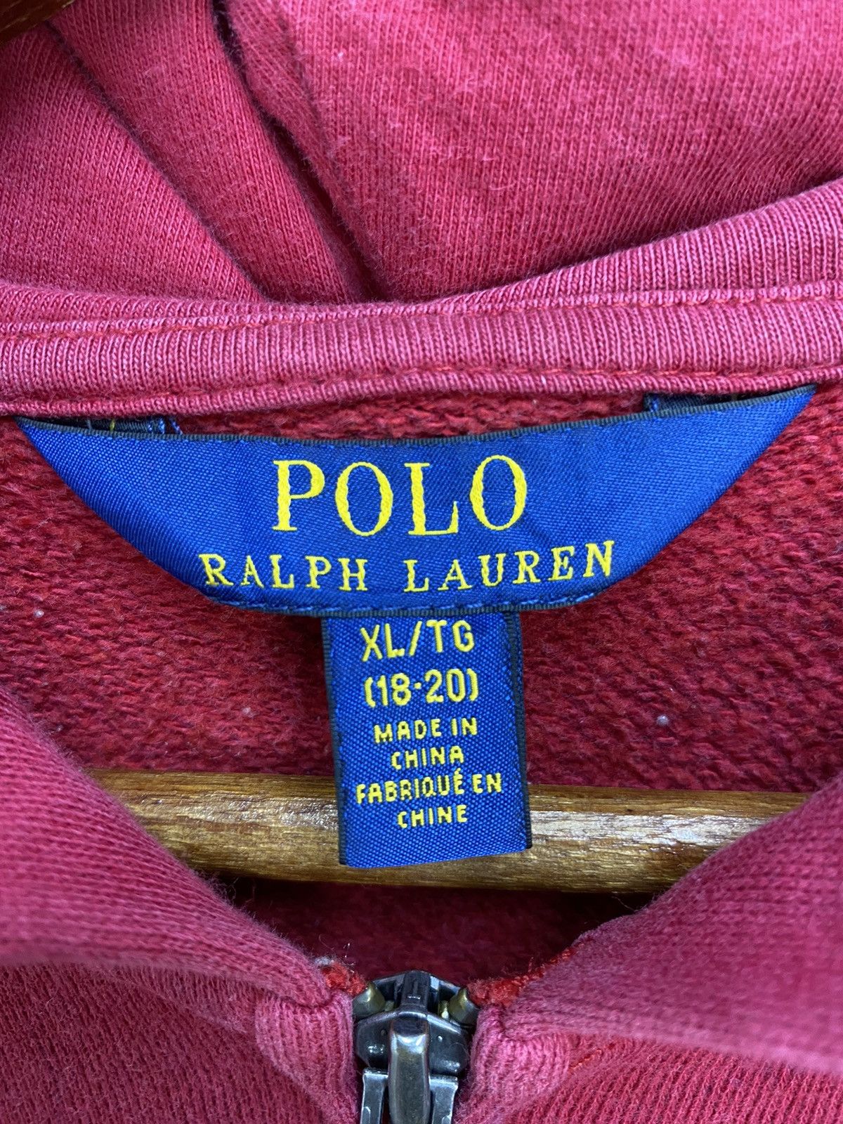 Polo Ralph Lauren Vintage Polo Ralph Lauren Hoodie Fullzip Spellout Size XL Size US XL / EU 56 / 4 - 8 Thumbnail