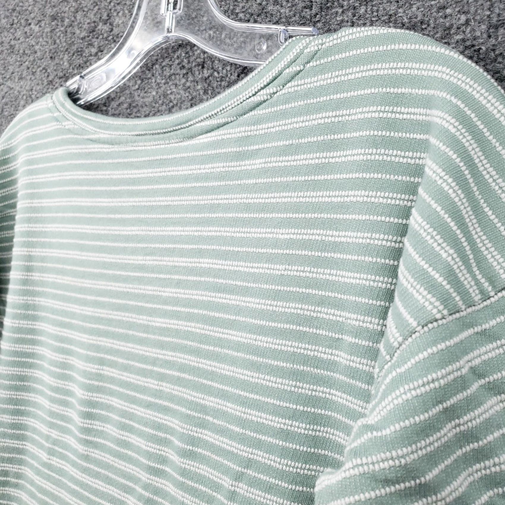 Vintage Columbia T-Shirt Womens M Green Striped 3/4 Sleeve Casual Logo Fish Outdoor Pullover Shirt Medium Womens Size M / US 6-8 / IT 42-44 - 7 Thumbnail