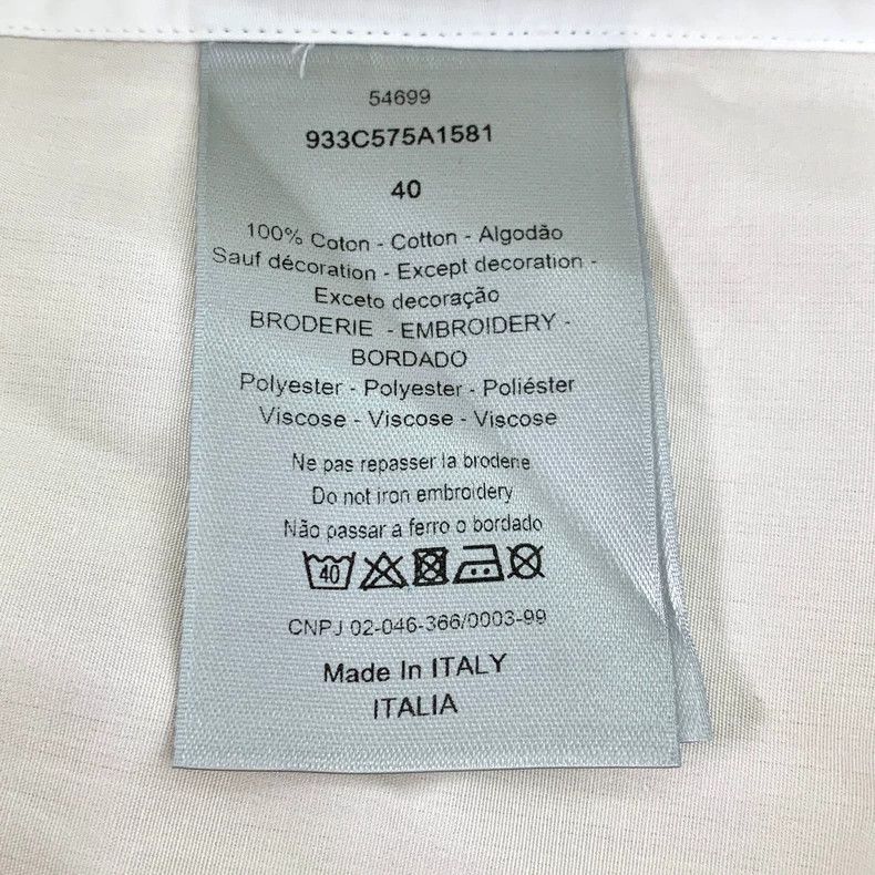 Dior Dior White logo sequin long-sleeved shirt 2501-Nextarrow Size US XXS / EU 40 - 7 Thumbnail