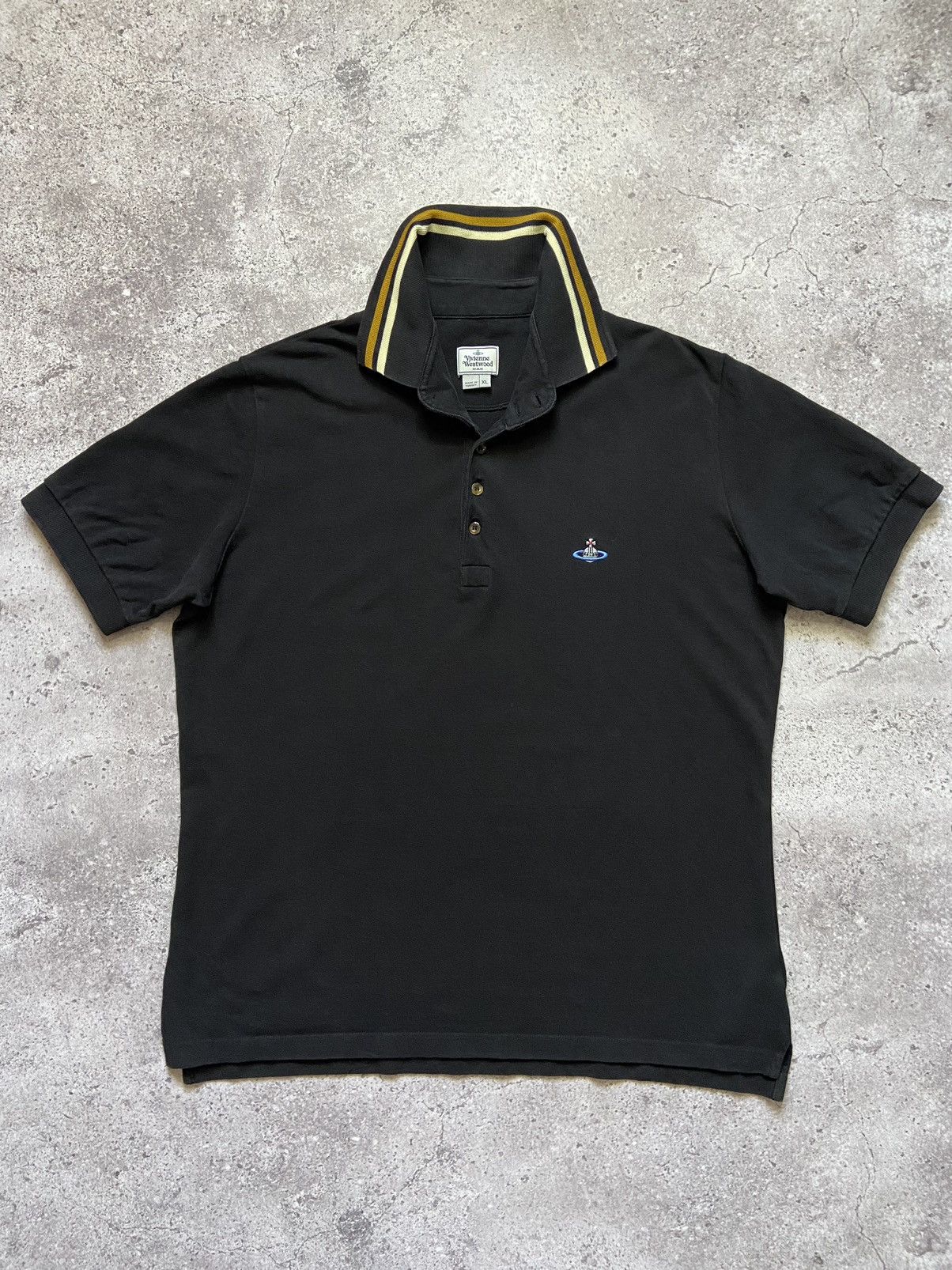 Vintage Vivienne Westwood Polo Shirt Logo Orb Basic Y2K