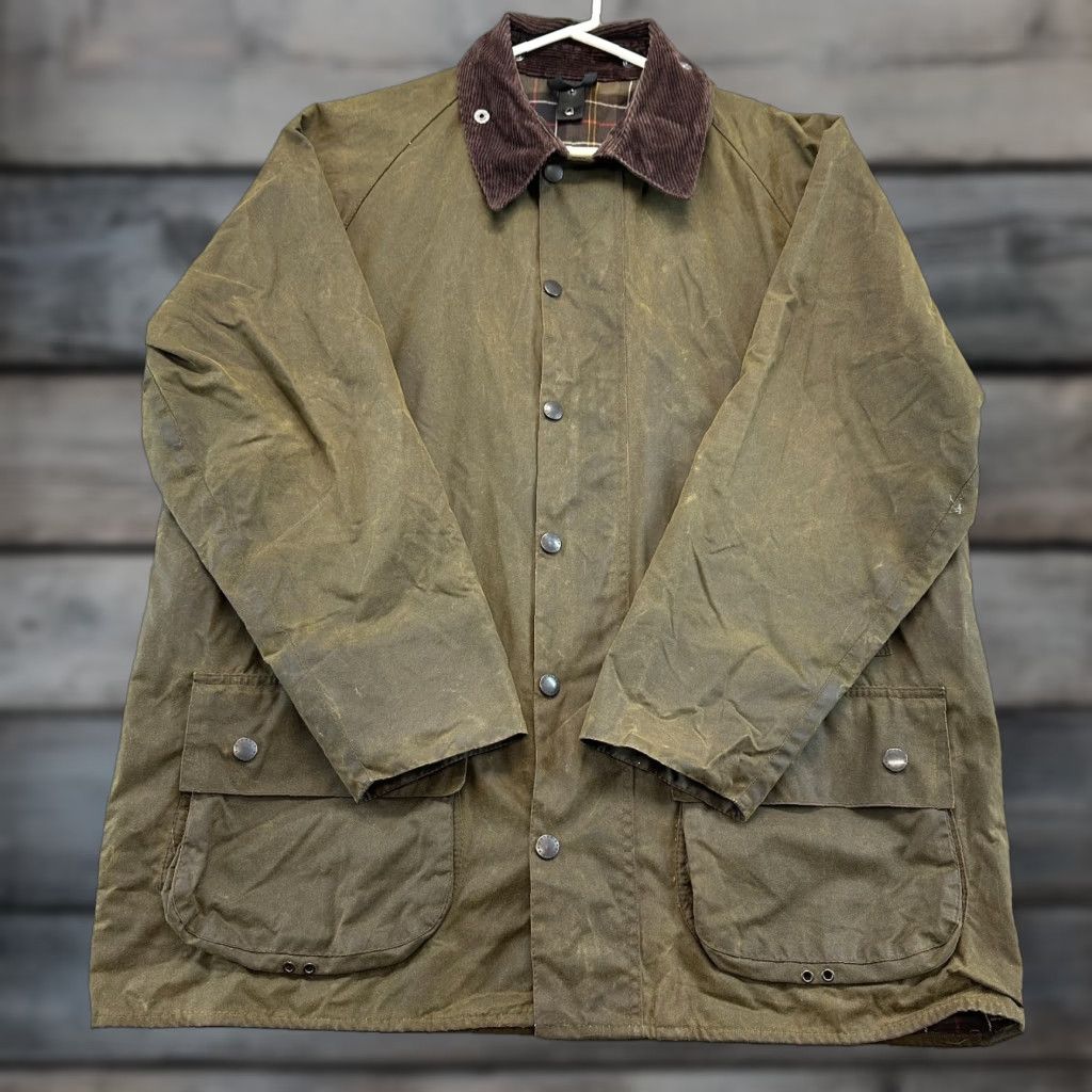 Barbour × Vintage Classic Barbour A206 A205 Border Waxed Jacket