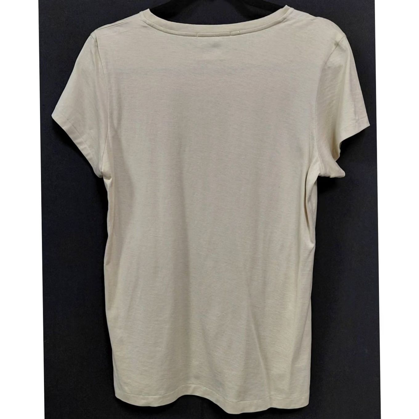 Ralph Lauren Ralph Lauren T-Shirt Women Beige Solid Short Sleeve Crew Neck Size M Size M / US 6-8 / IT 42-44 - 2 Thumbnail