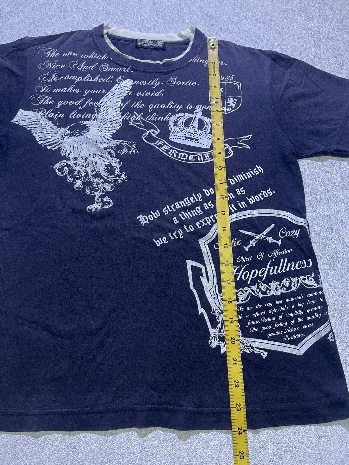 Japanese Brand Y2K RECORDING BIRDS short sleeve tshirt Size US M / EU 48-50 / 2 - 7 Thumbnail