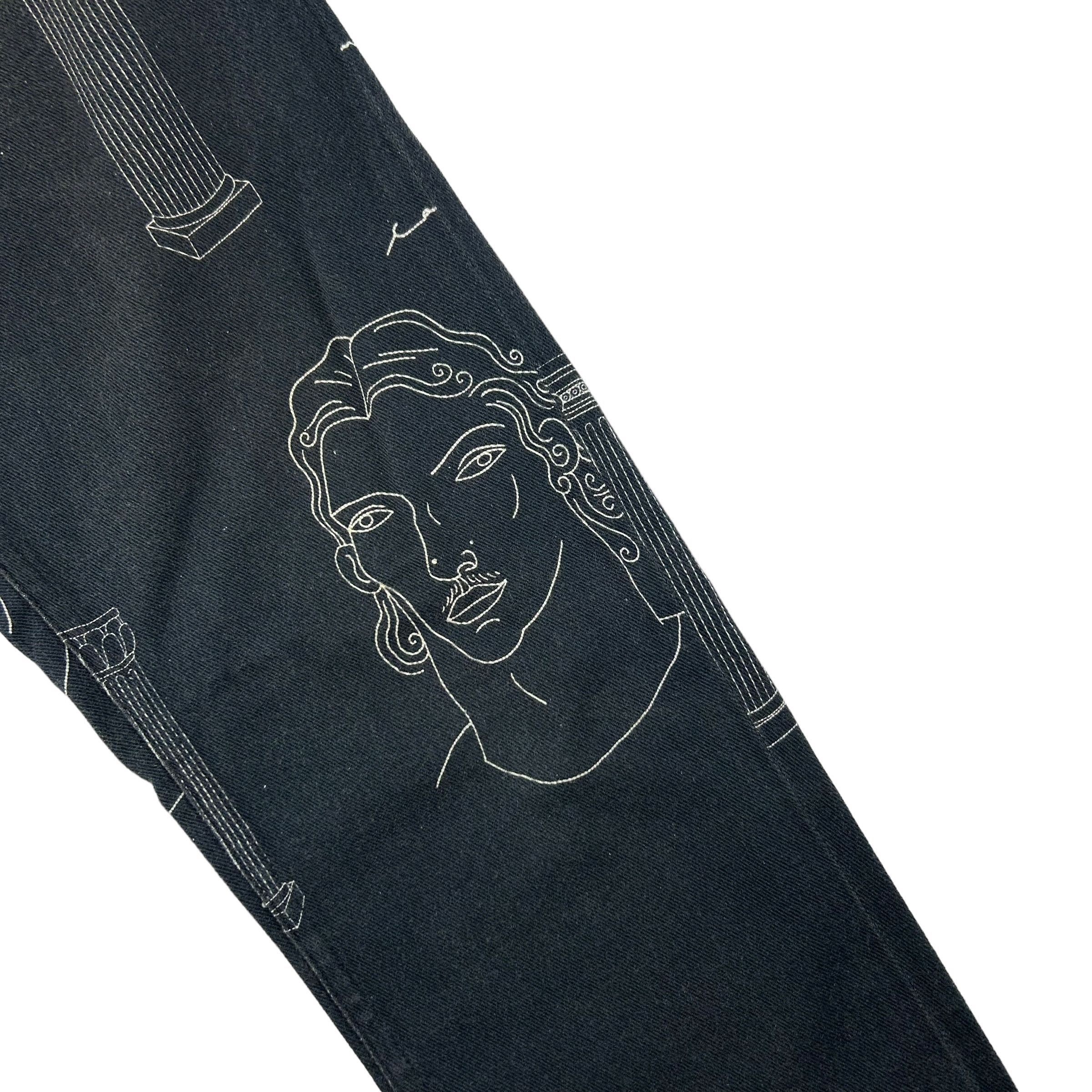 Casablanca $805 RRP Casablanca Statue All Over Print Denim Size US 32 / EU 48 - 3 Thumbnail