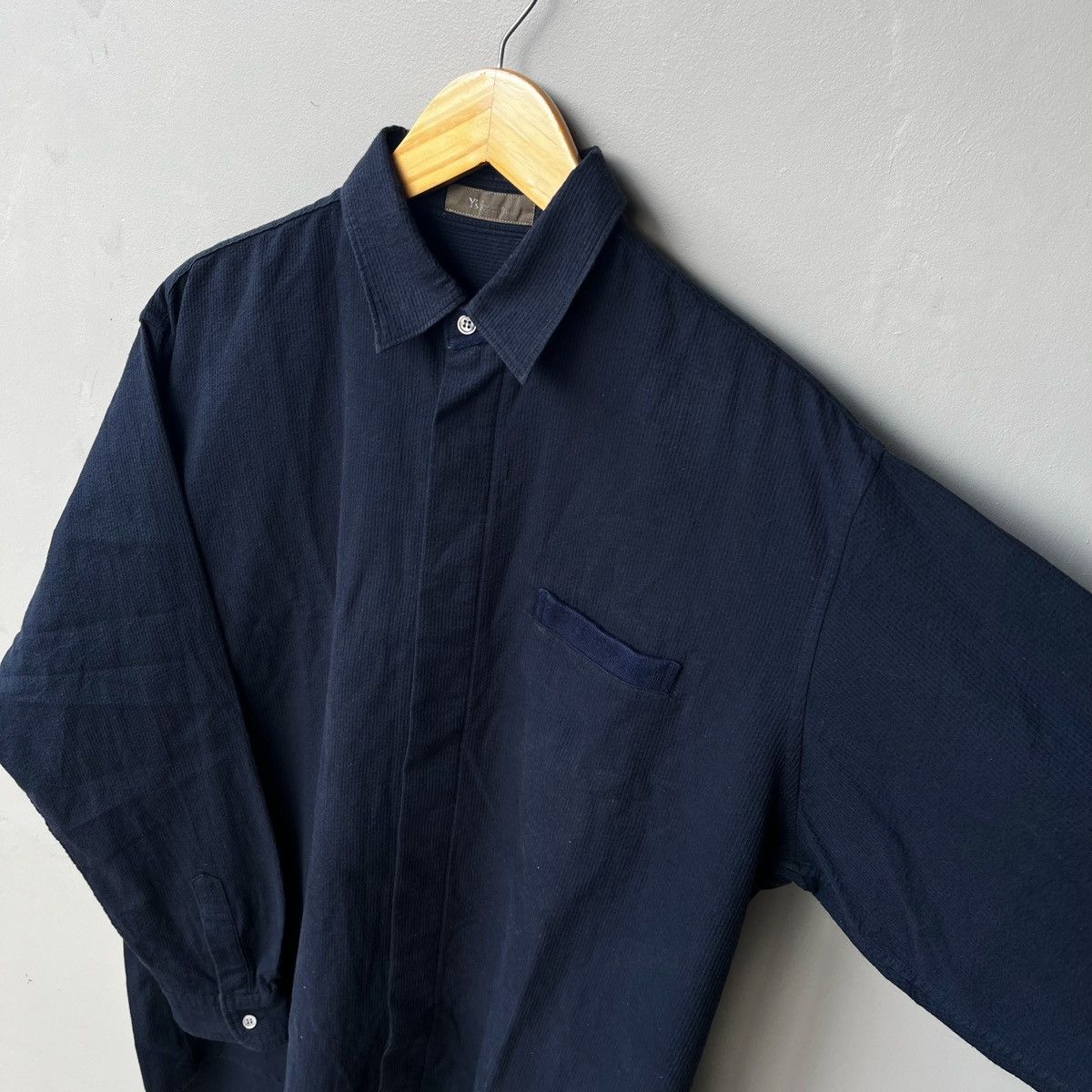 Yohji Yamamoto Yohji Yamamoto Ys For Men Long Shirt Size US XL / EU 56 / 4 - 4 Thumbnail