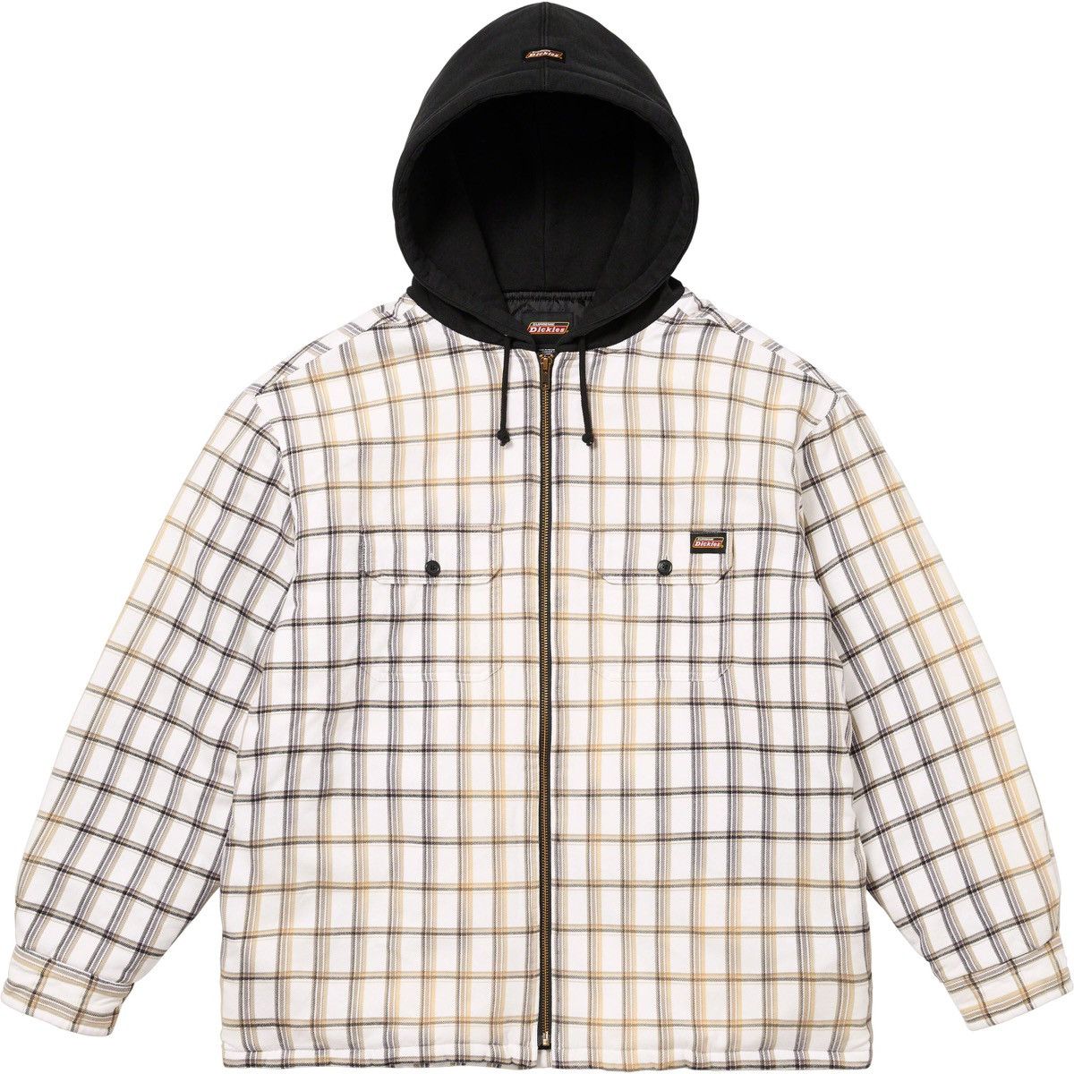 Dickies × Supreme Supreme Dickies Plaid Hooded Zip Up Shirt Size US M / EU 48-50 / 2 - 1 Thumbnail