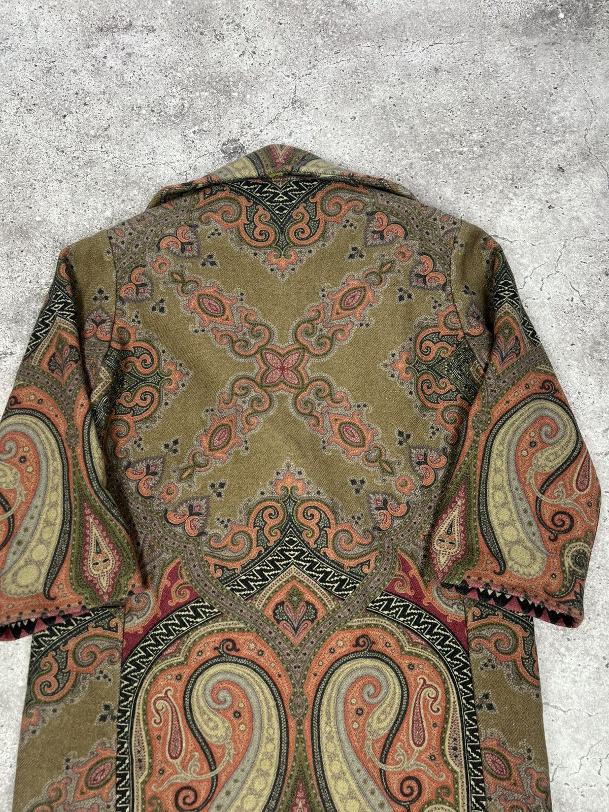 Etro Etro Paisley Print Wool Coat Multicolor Women’s Size S / US 4 / IT 40 - 13 Thumbnail