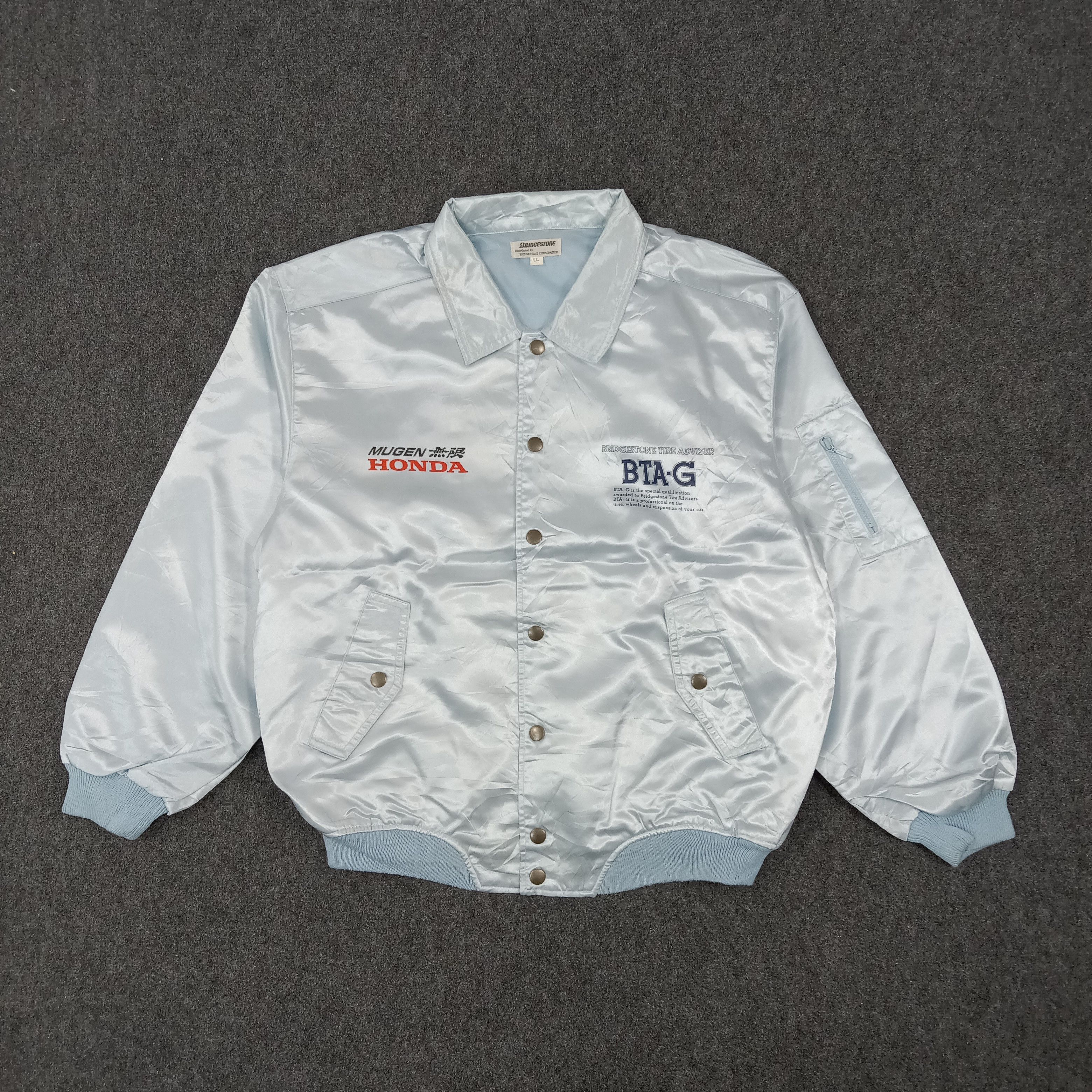 Japanese Brand × Vintage Bridgestone Mugen Honda Japanese Racing Motorsports Jacket Size US L / EU 52-54 / 3 - 3 Thumbnail