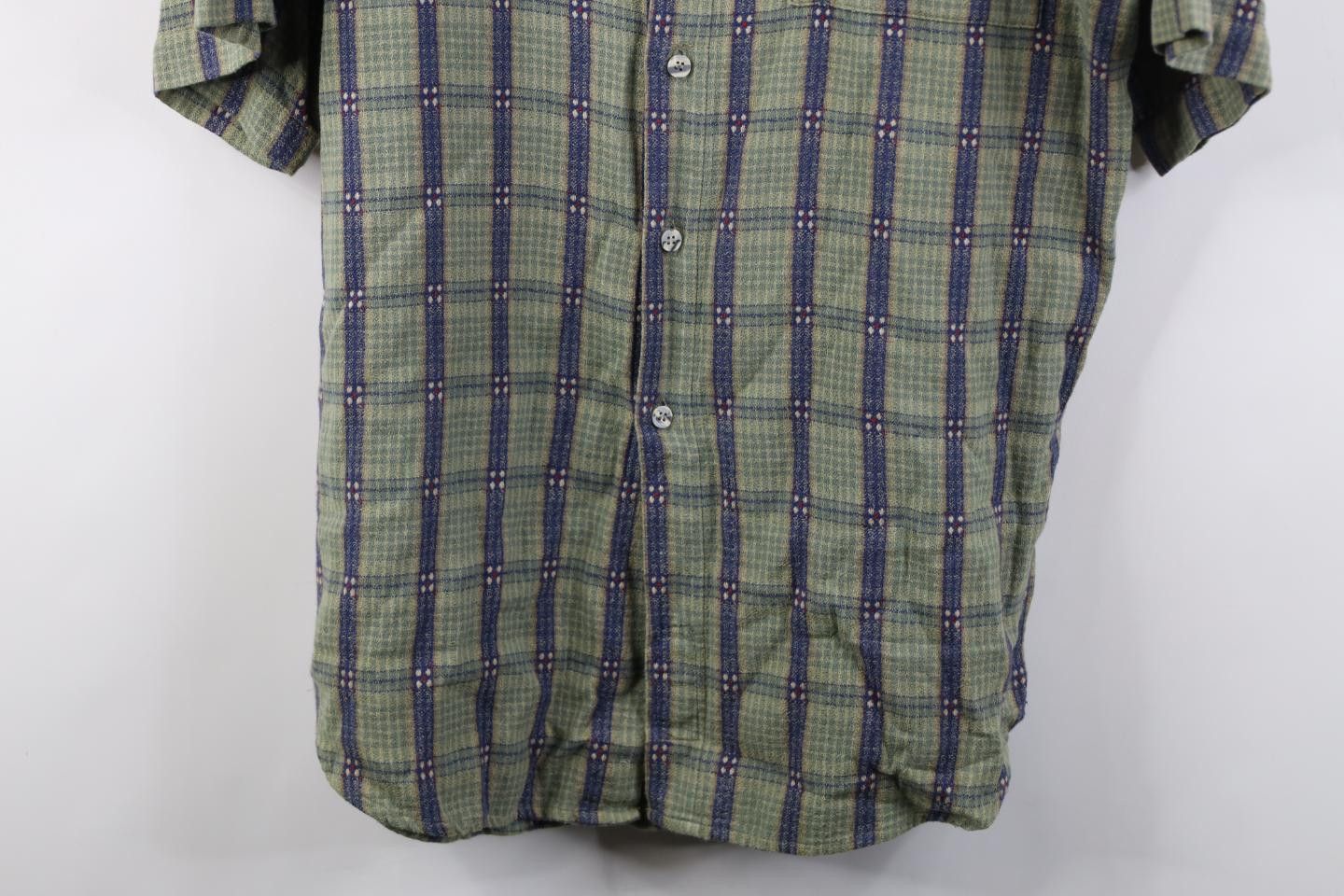 Vintage Vintage 90s The Territory Ahead Weave Geometric Button Shirt Size US L / EU 52-54 / 3 - 3 Thumbnail
