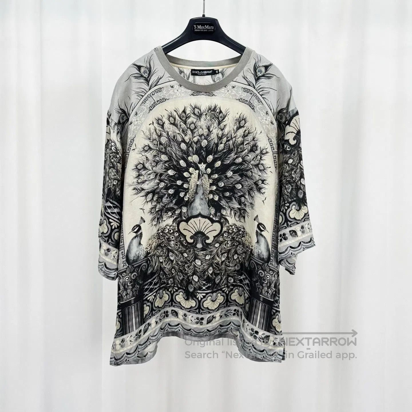 Dolce & Gabbana Dolce&Gabbana Runway Peacock Silk Short-Sleeve. Size US M / EU 48-50 / 2 - 1 Thumbnail