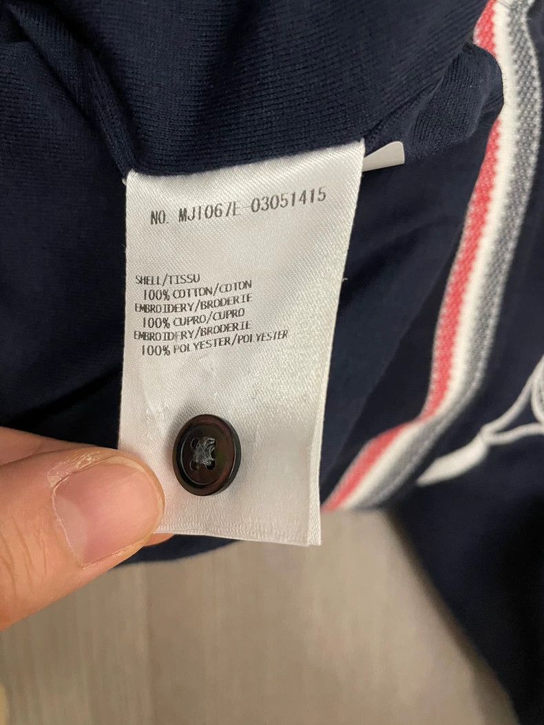 Thom Browne Thom Browne size1 Blue Tibetan embroidered tennis zipper co Size US S / EU 44-46 / 1 - 6 Thumbnail