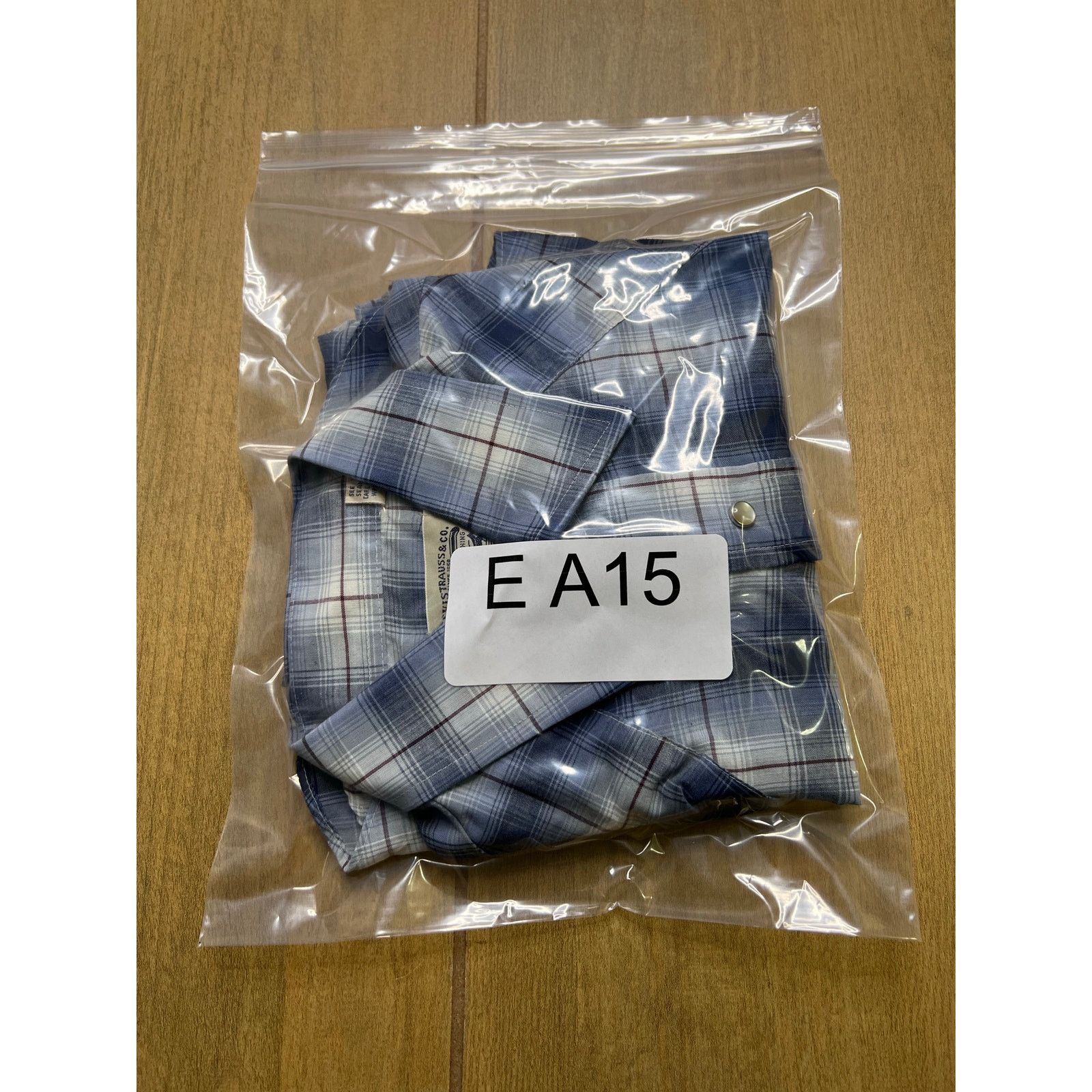 Levi's Vintage Levi’s Western Plaid Pearl Snap Shirt Blue Mens S Size US S / EU 44-46 / 1 - 11 Thumbnail