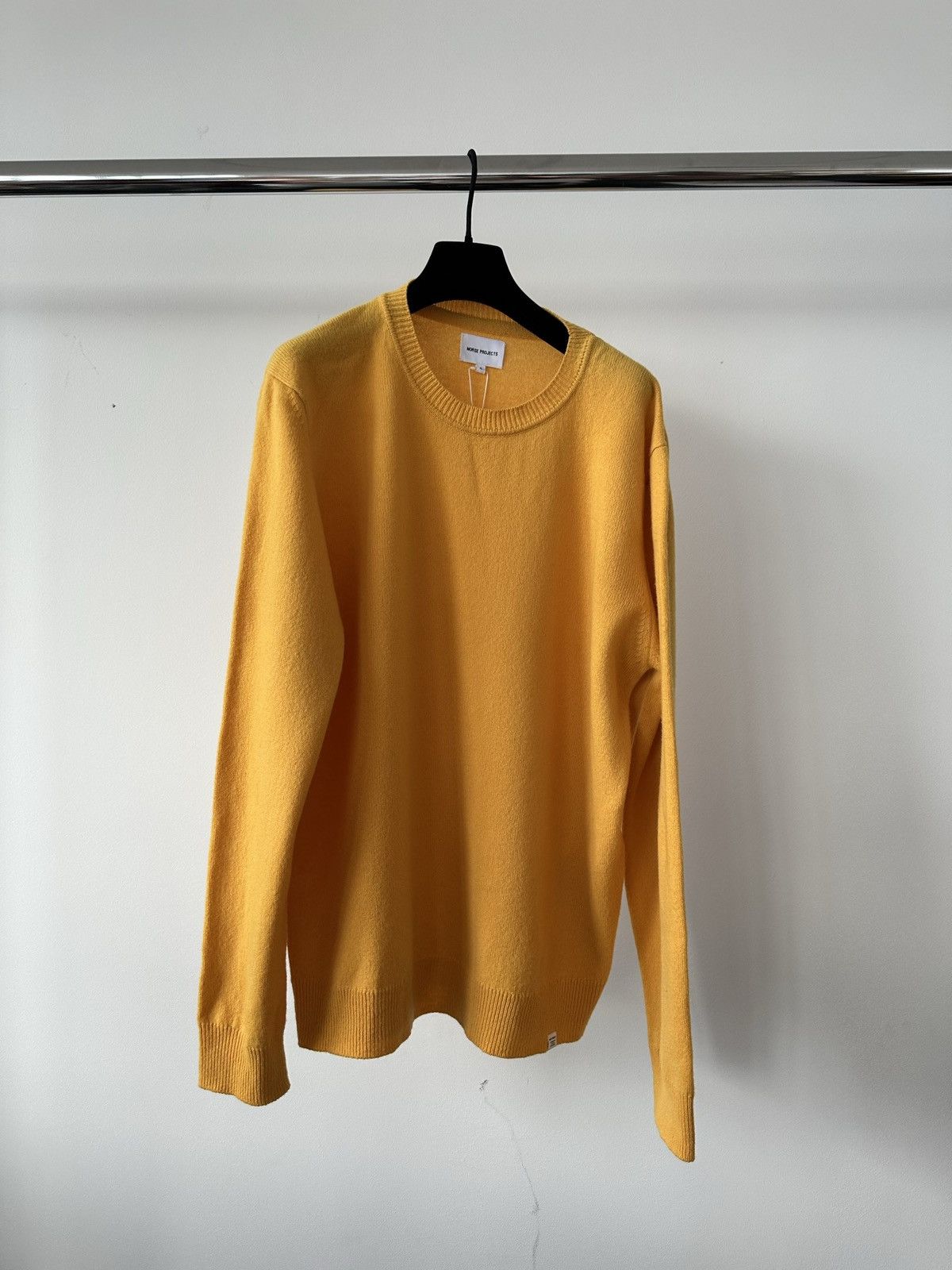 Norse Projects Norse Projects Sigfred Merino Wool Yellow Jumper Size US XL / EU 56 / 4 - 1 Thumbnail