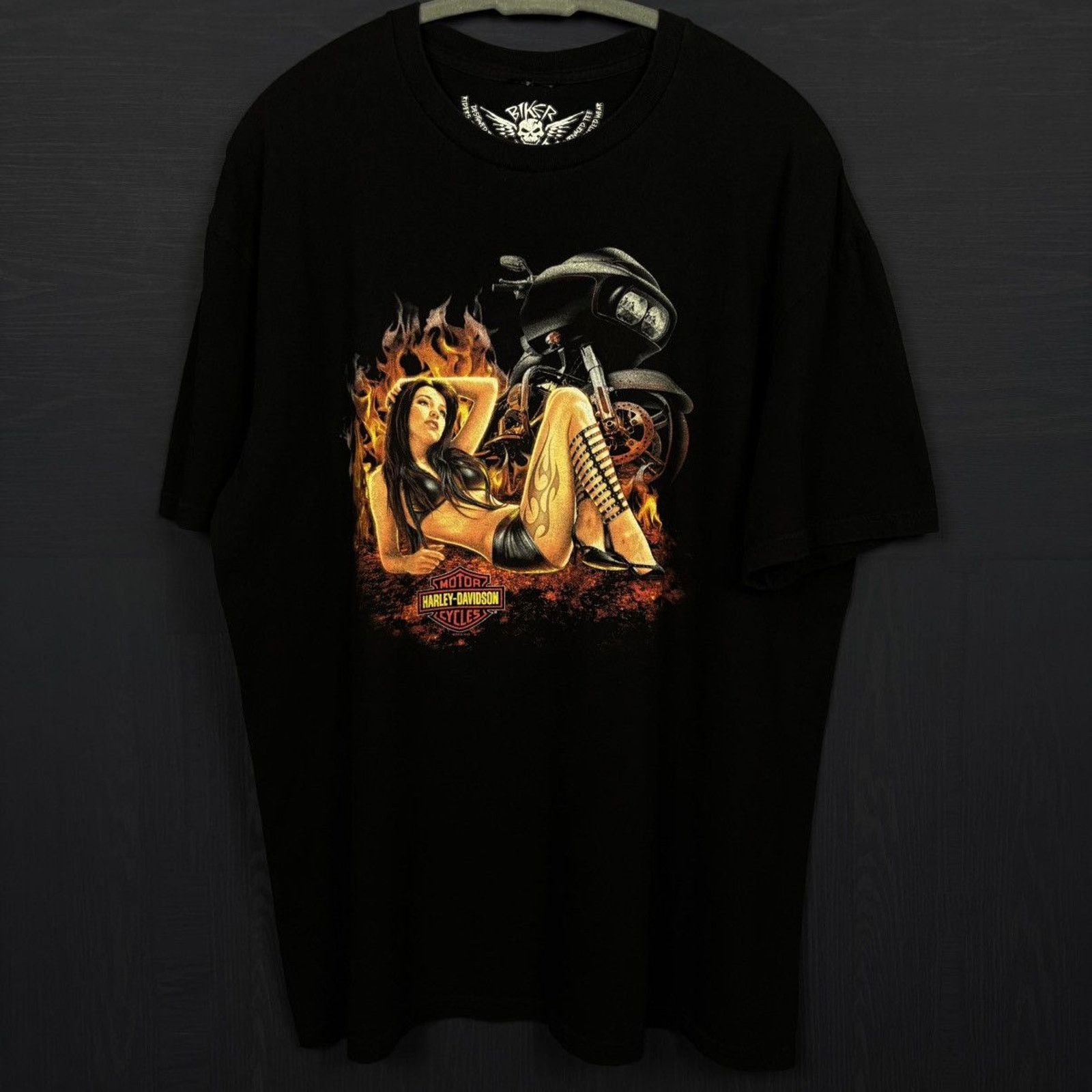 Harley Davidson × Vintage 🇺🇸HARLEY-DAVIDSON Biker Babe T Size US L / EU 52-54 / 3 - 1 Thumbnail