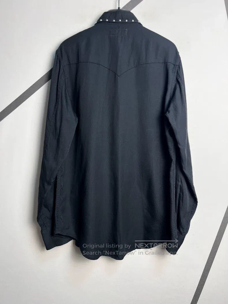 Saint Laurent Paris Saint Laurent Paris Black Cat Eye Studs Shirt Size US M / EU 48-50 / 2 - 2 Thumbnail