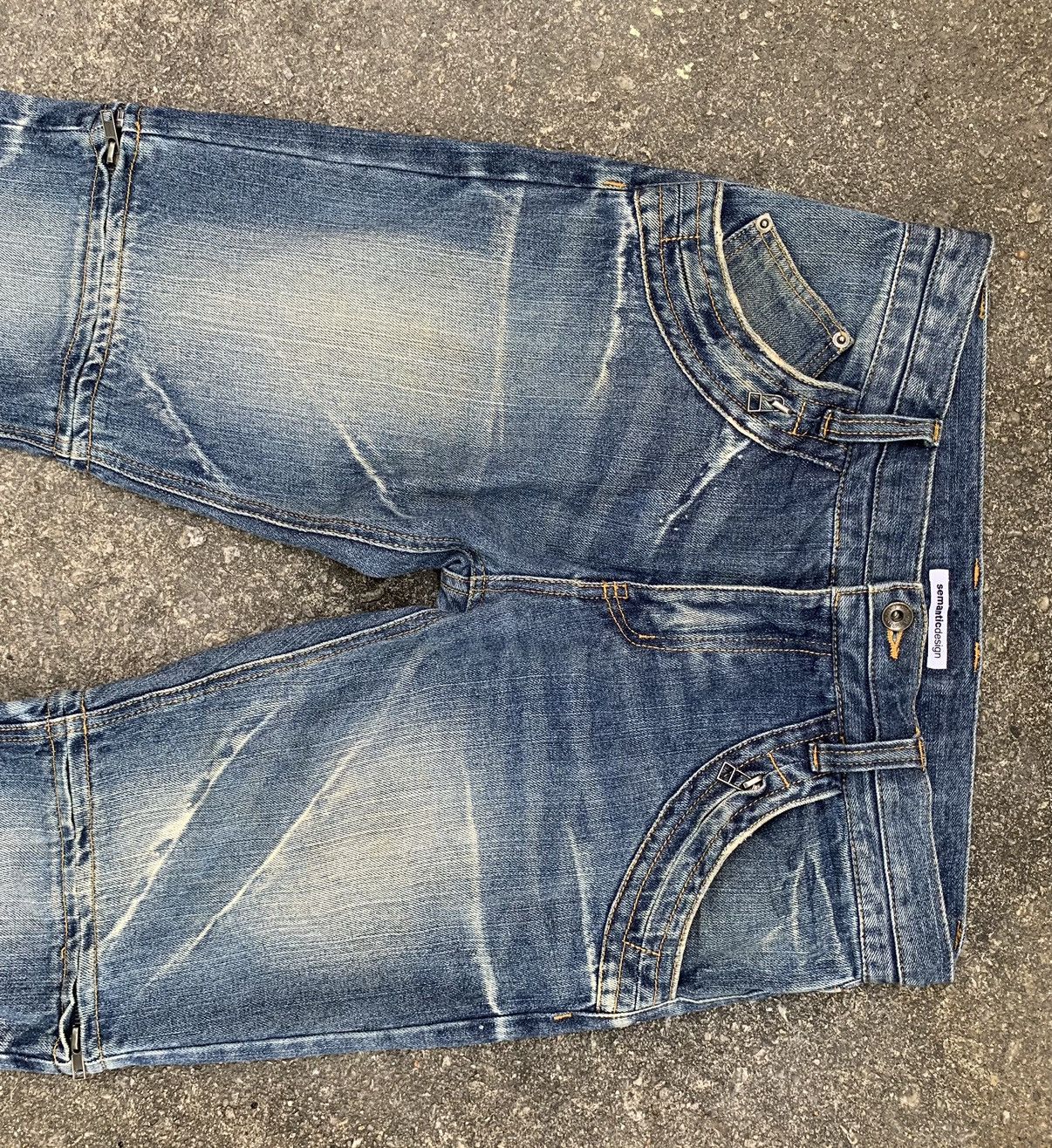 Japanese Brand Rare…Sementic Design 3 Way Lenght Zipper Punk Flared Pants Size US 33 - 10 Thumbnail