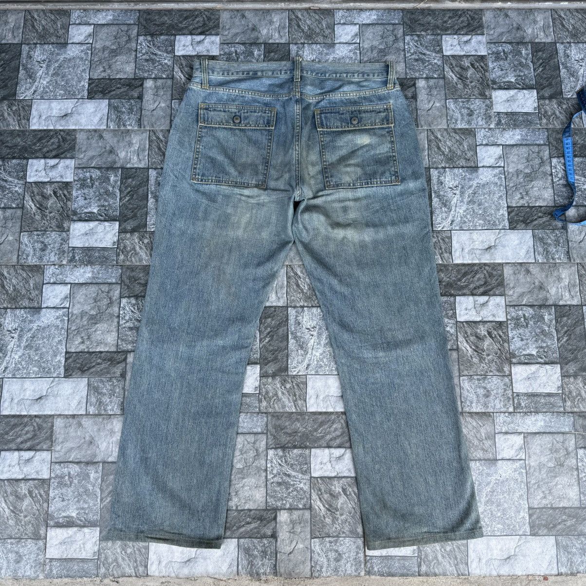 Japanese Brand Vintage Japanese Brand Bush Pants Faded Denim Jean Pants W36 Size US 36 / EU 52 - 9 Thumbnail