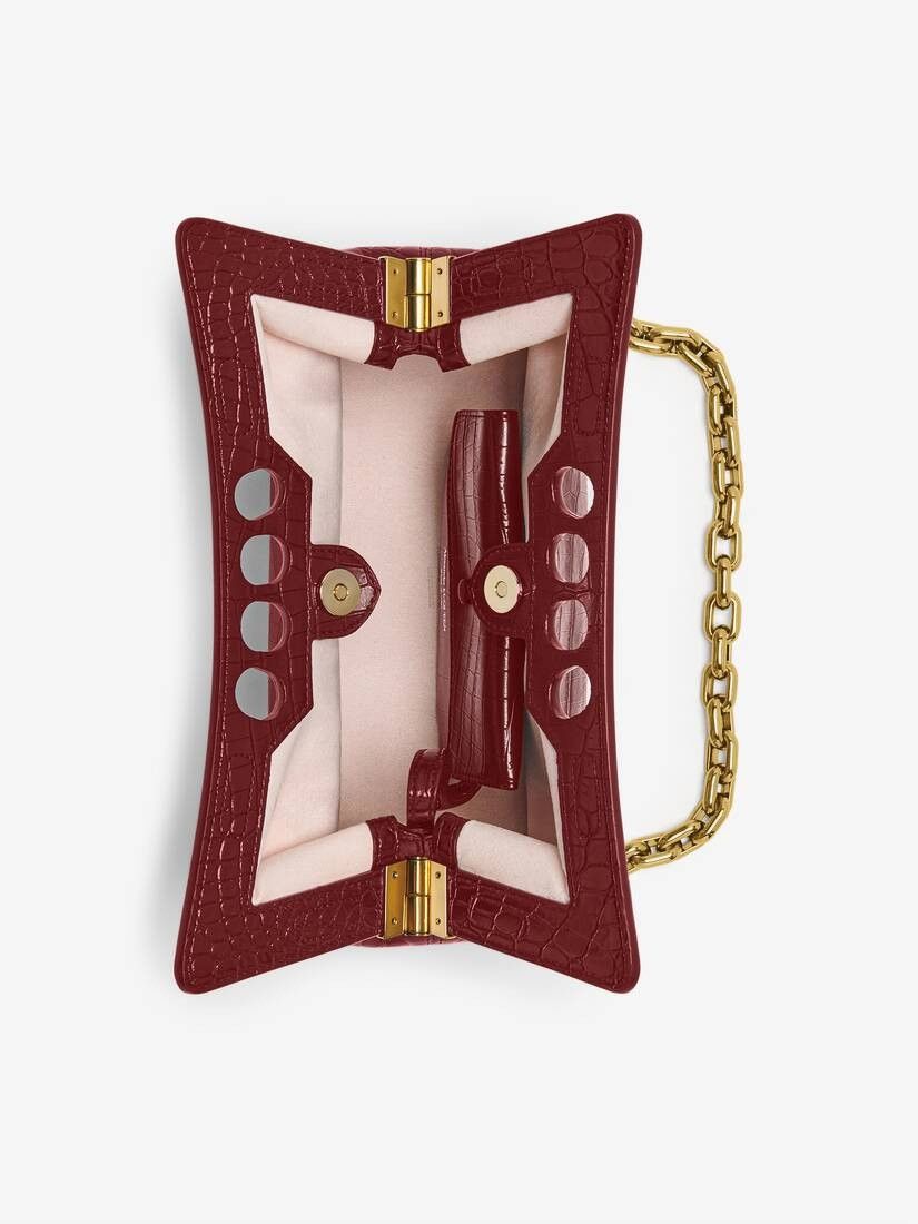Alexander McQueen o1w1db10925 Size: OS/The Peak Bag Small in Dark Red Size ONE SIZE - 6 Thumbnail
