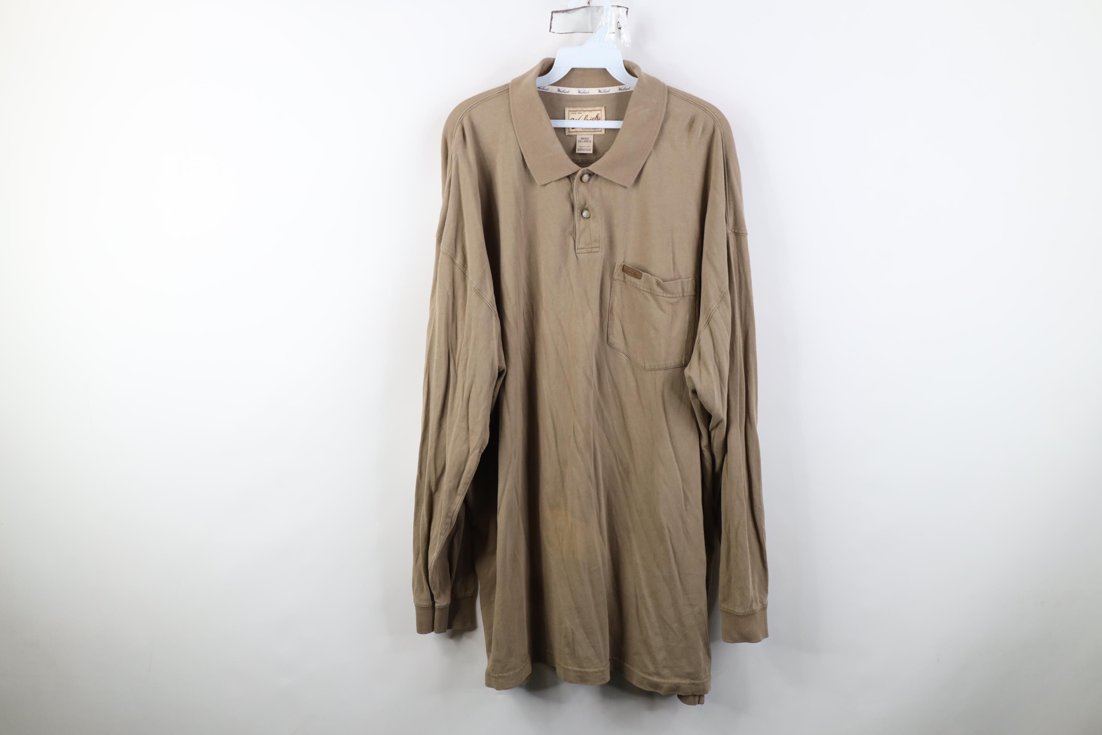 Woolrich Woolen Mills Vintage 90s Woolrich Ribbed Knit Long Sleeve Polo Shirt Size US XXL / EU 58 / 5 - 1 Thumbnail