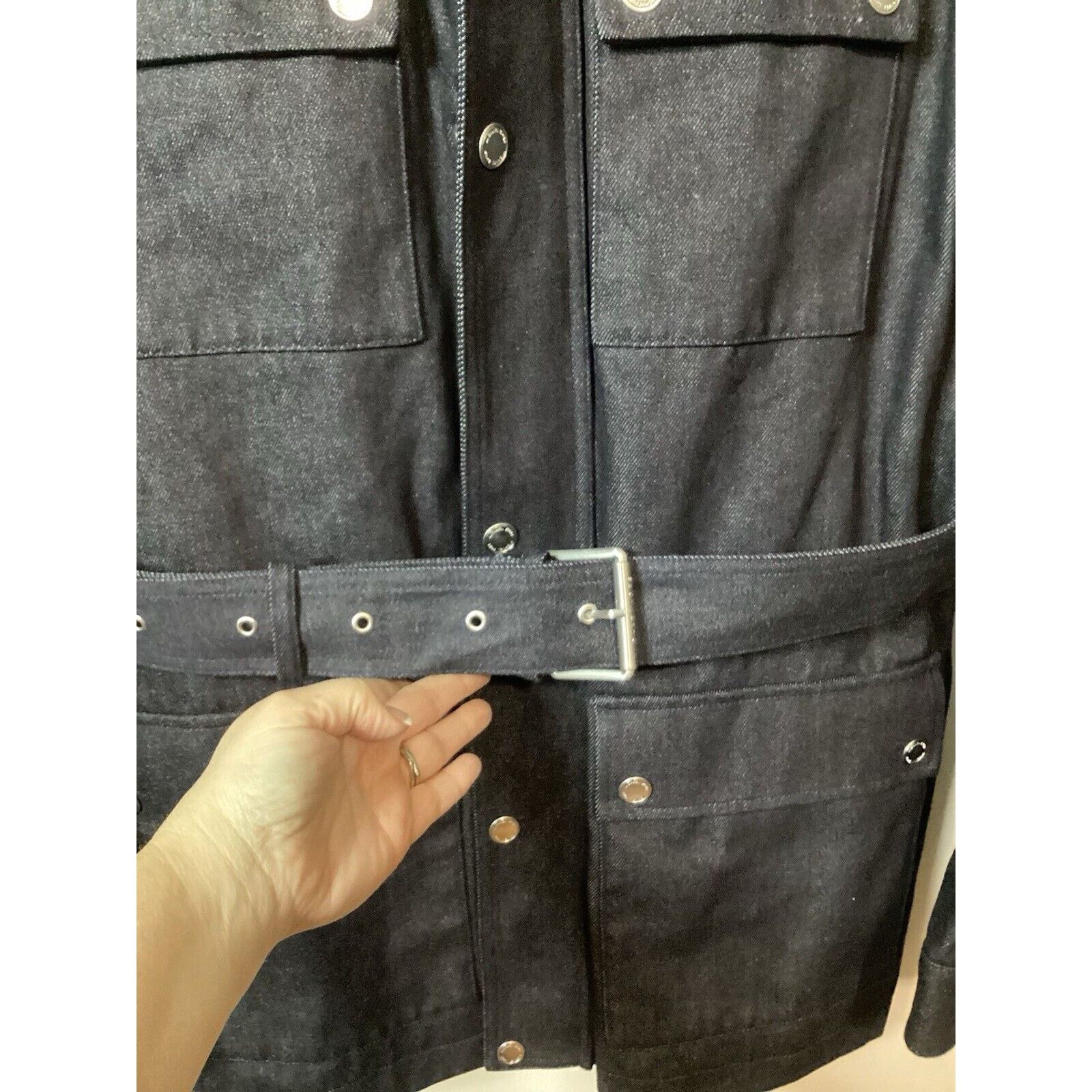 Michael Kors NWT Michael Kors Men’s Classic Fit Belted Denim Jacket Med Size US M / EU 48-50 / 2 - 6 Thumbnail