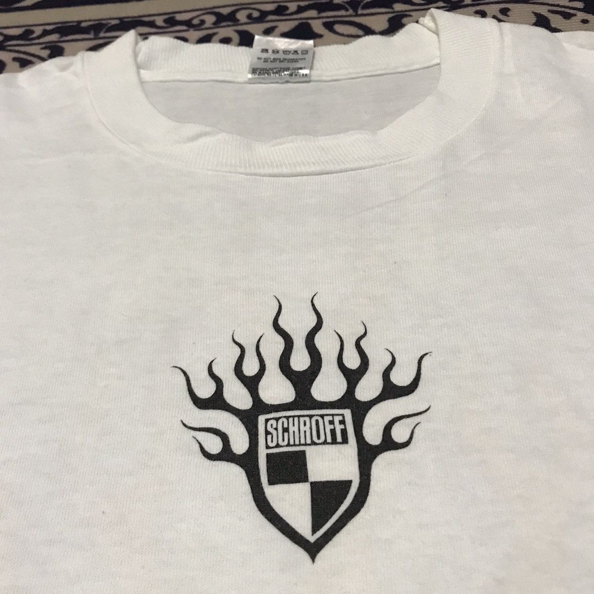 Schott × Vintage VINTAGE SCHROFF GRAPHIC SKATEBOARDS 90s RARE TEE Size US XL / EU 56 / 4 - 7 Thumbnail