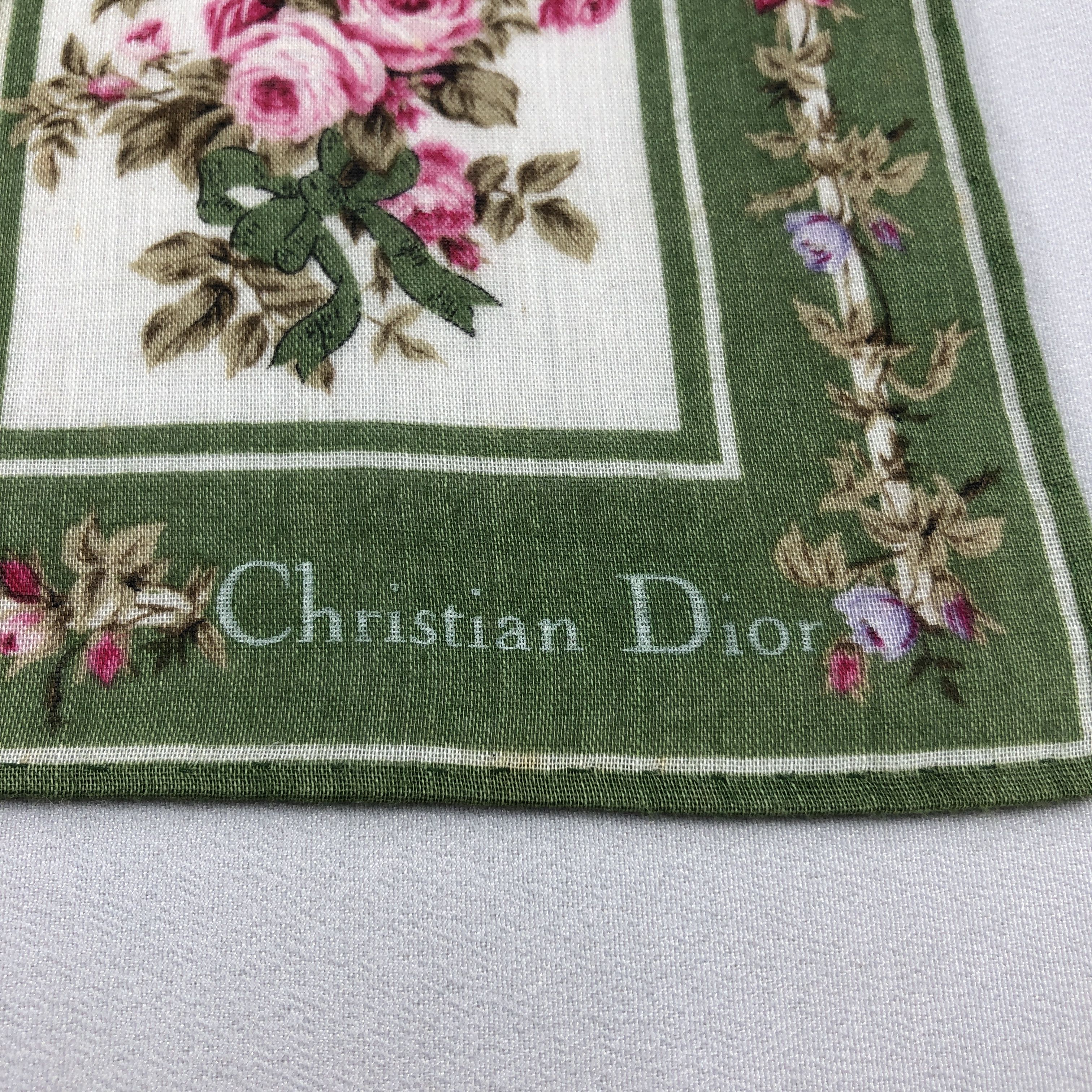 Christian Dior Monsieur Christian Dior Handkerchief Neckerchief Bandana H3048 Size ONE SIZE - 3 Thumbnail