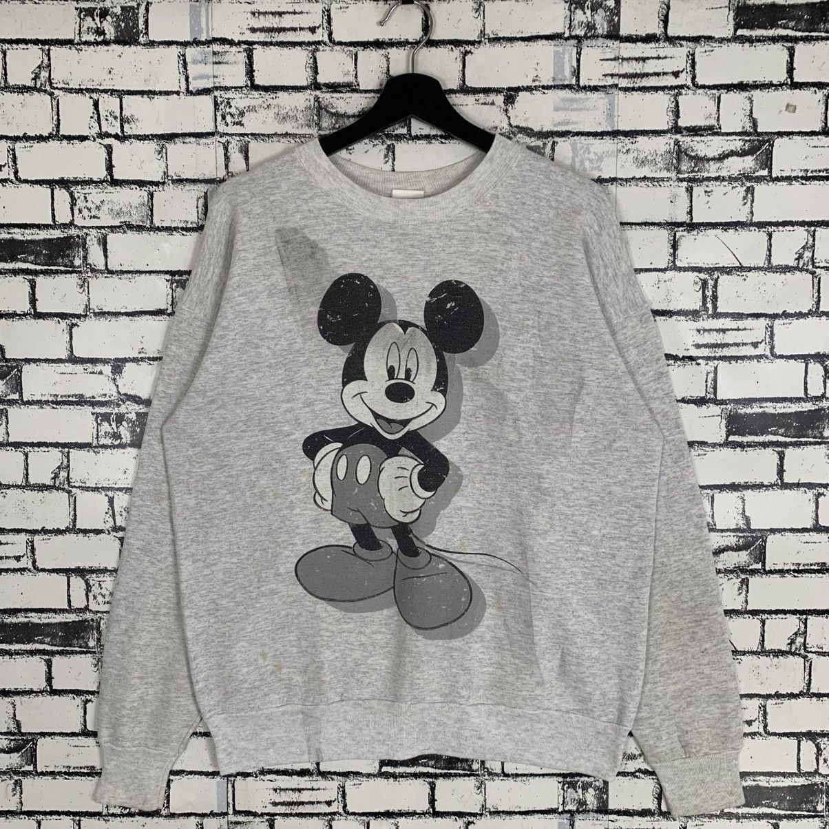 Disney × Mickey Mouse × Vintage 90s Disney Mickey Mouse Sweatshirt Size US L / EU 52-54 / 3 - 1 Thumbnail