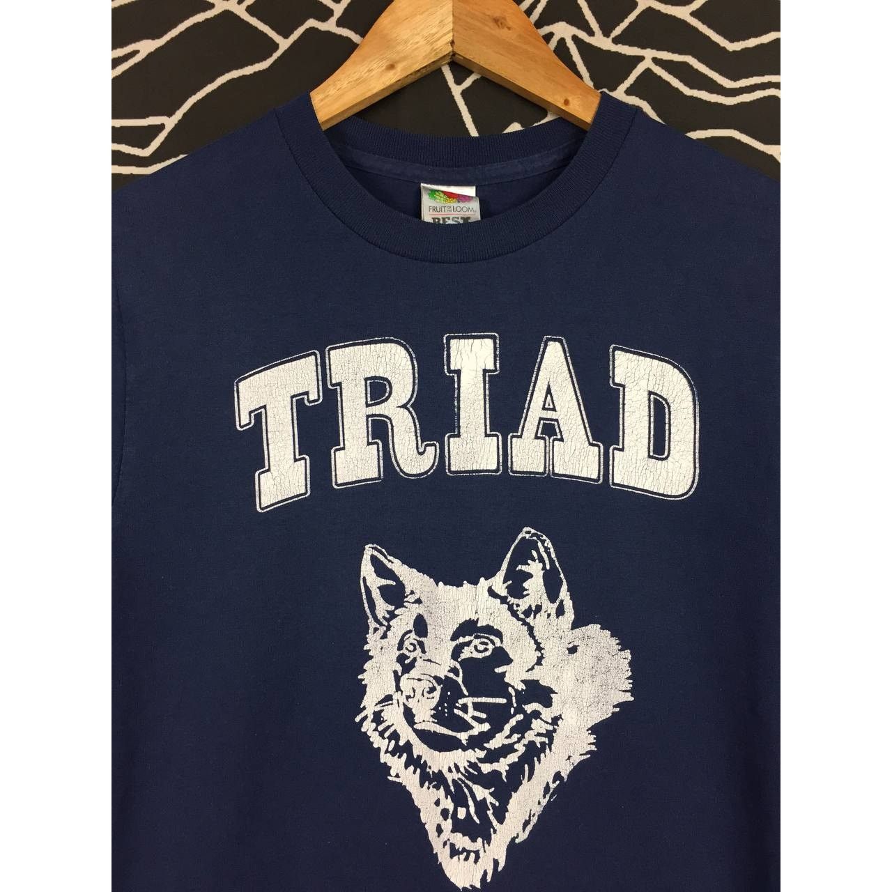Fruit Of The Loom × Vintage Vtg 50/50 Triad Lone Wolf Art Nature Wildlife Animal Tee Size US S / EU 44-46 / 1 - 3 Thumbnail