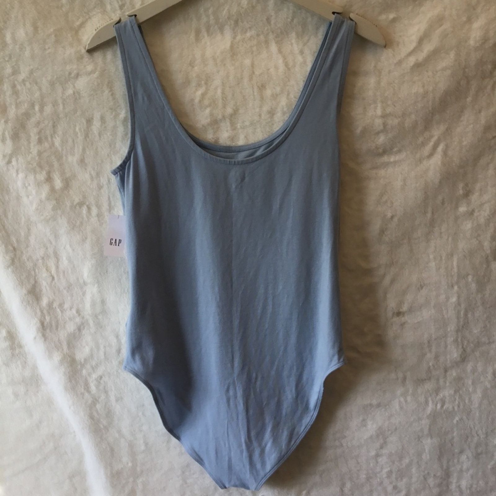 Gap Gap Baby Blue Snap Button Closure Bodysuit Size M / US 6-8 / IT 42-44 - 5 Thumbnail
