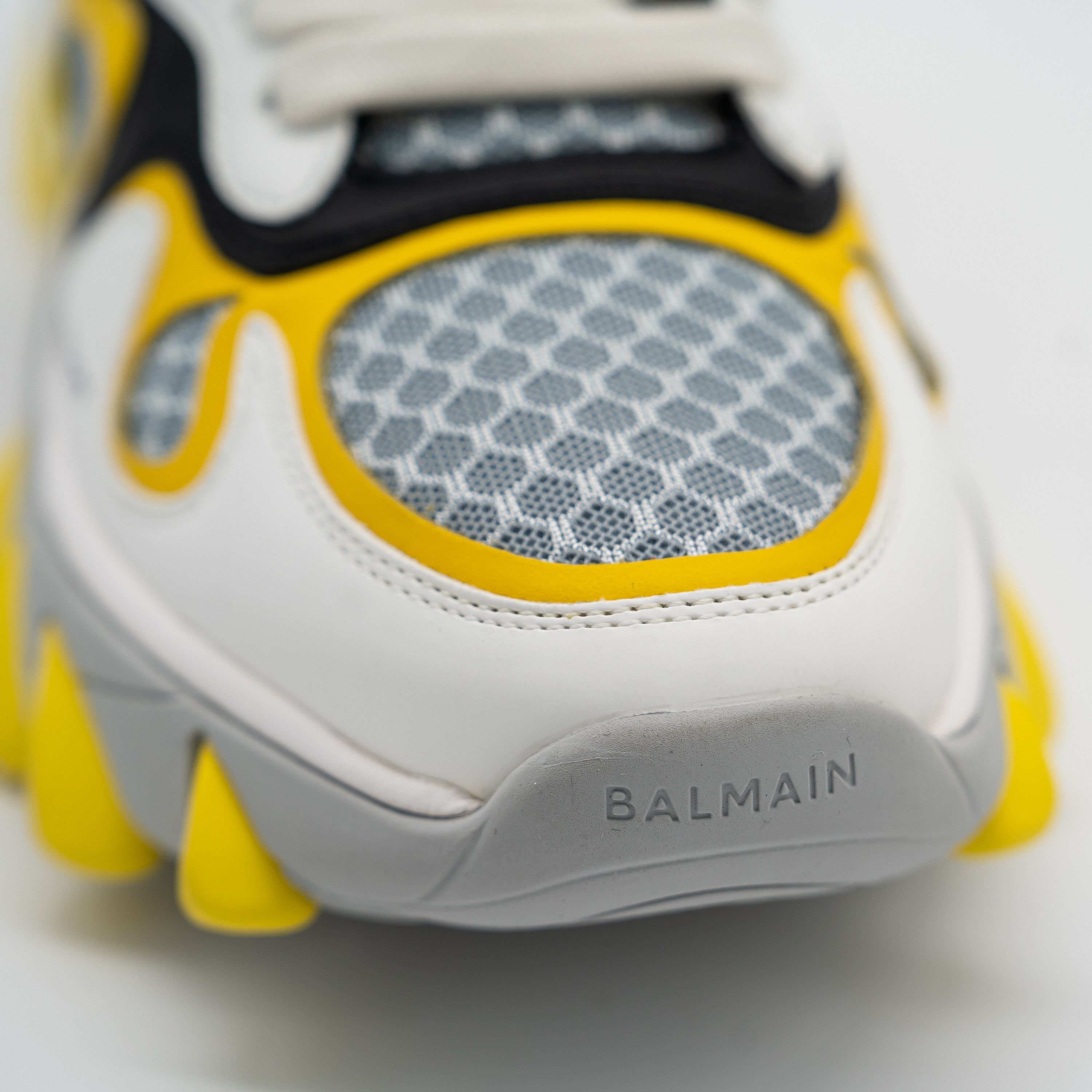 Balmain 42 9 US Balmain B-East White Black Yellow Sneakers Leather Size US 8.5 / EU 41-42 - 7 Thumbnail