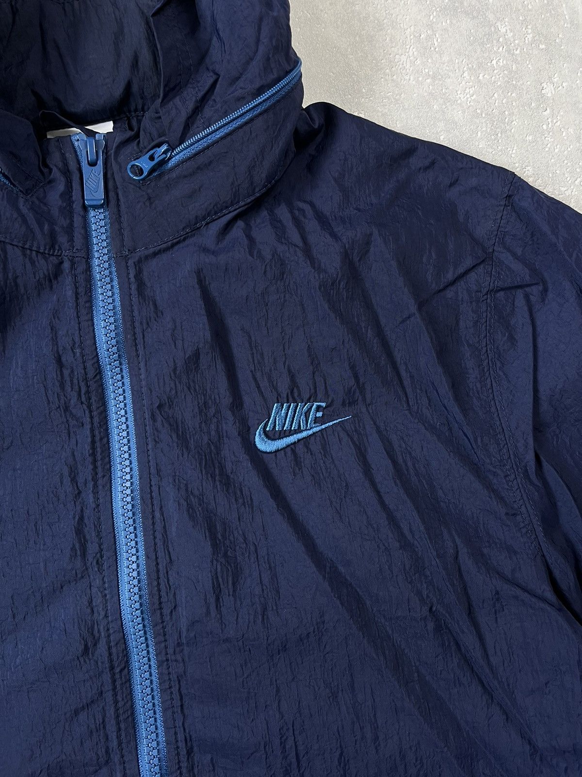 Nike × Vintage 90's NIKE RETRO HOODED TRACK JACKET SWOOSH LOGO Y2K Size US S / EU 44-46 / 1 - 2 Thumbnail