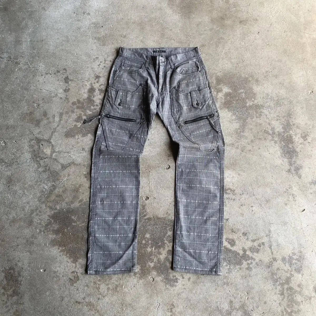 💥 STEALS 💥BEE BELL Japan Multipocket VERY RARE Plaid Pants
