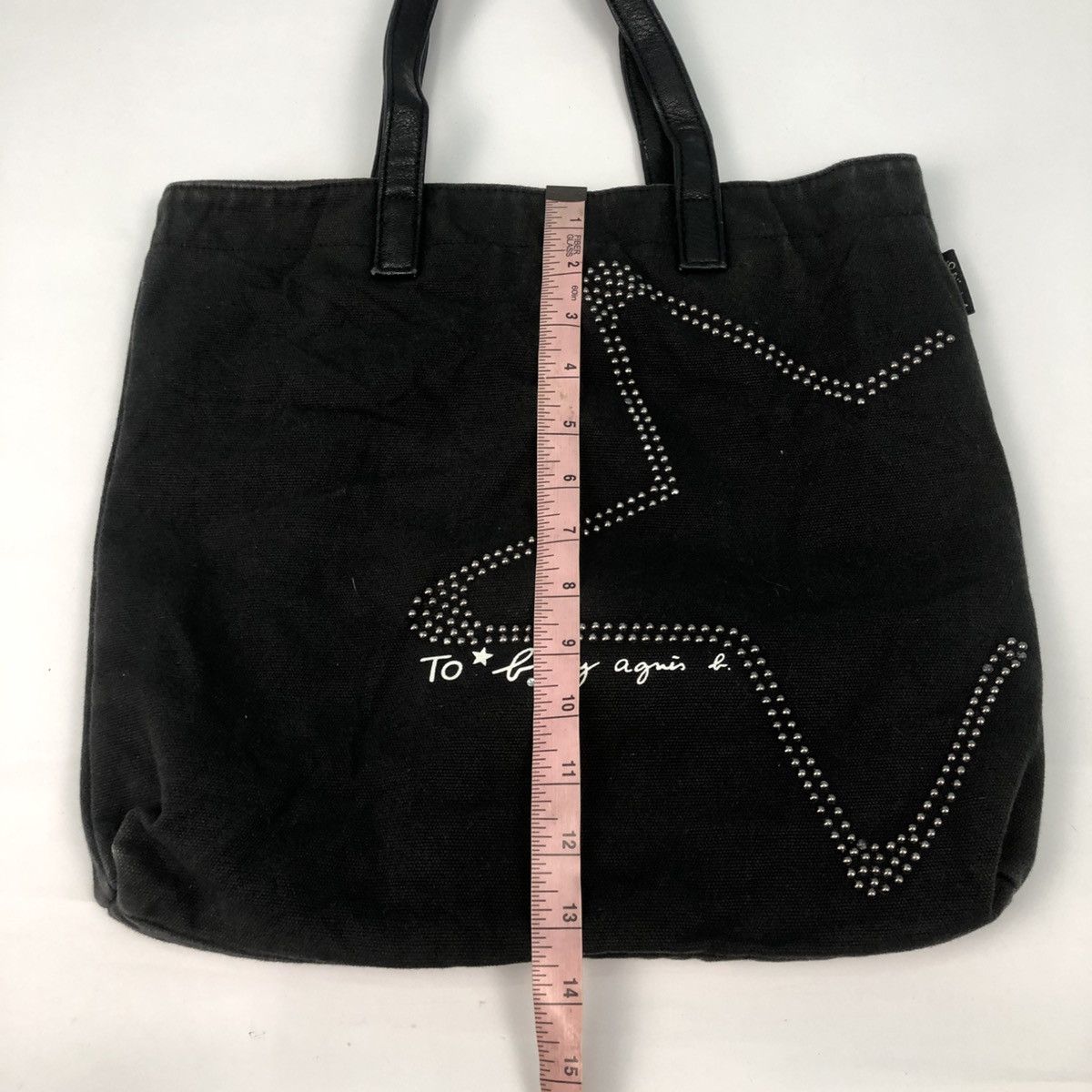 agnes b. AGNES B. TO BE STAR CANVAS TOTE BAG Size ONE SIZE - 17 Thumbnail