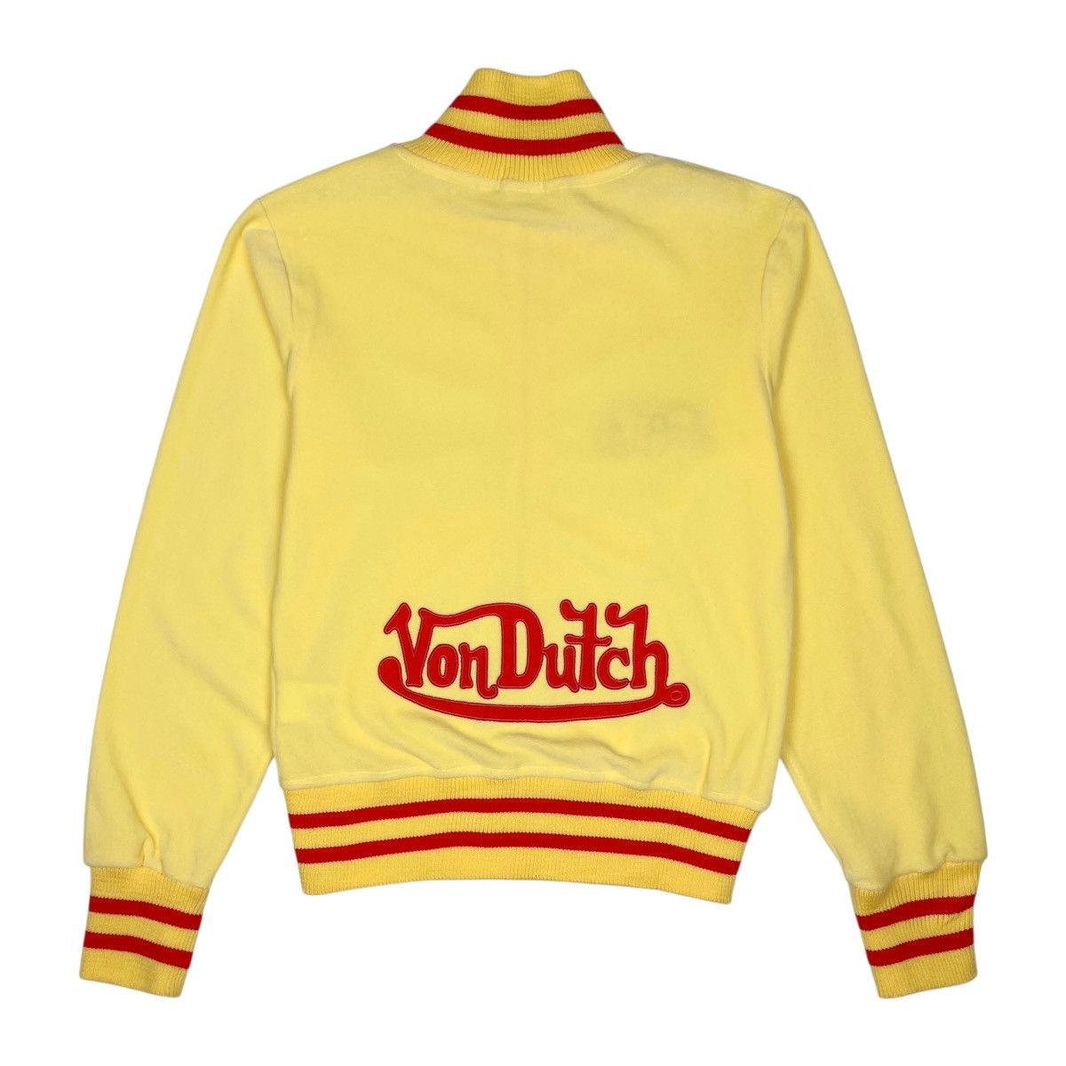 Von Dutch Von Dutch Kustommade Zip Up Velour Track Jacket Size M / US 6-8 / IT 42-44 - 3 Thumbnail