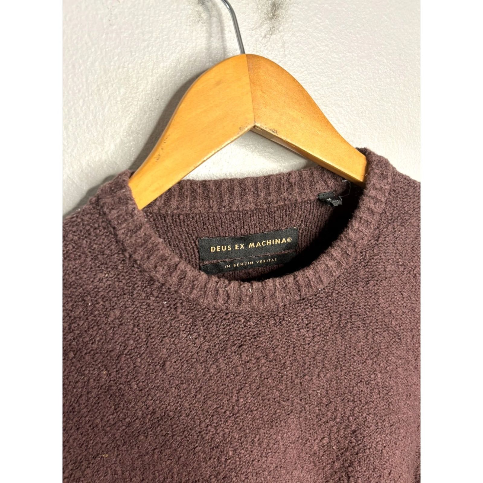 Deus Ex Machina Deus Ex Machina Mens Size M Crew Neck Sweater Brown 935 Casual Pullover Logo Fleece Cotton Size US M / EU 48-50 / 2 - 6 Thumbnail