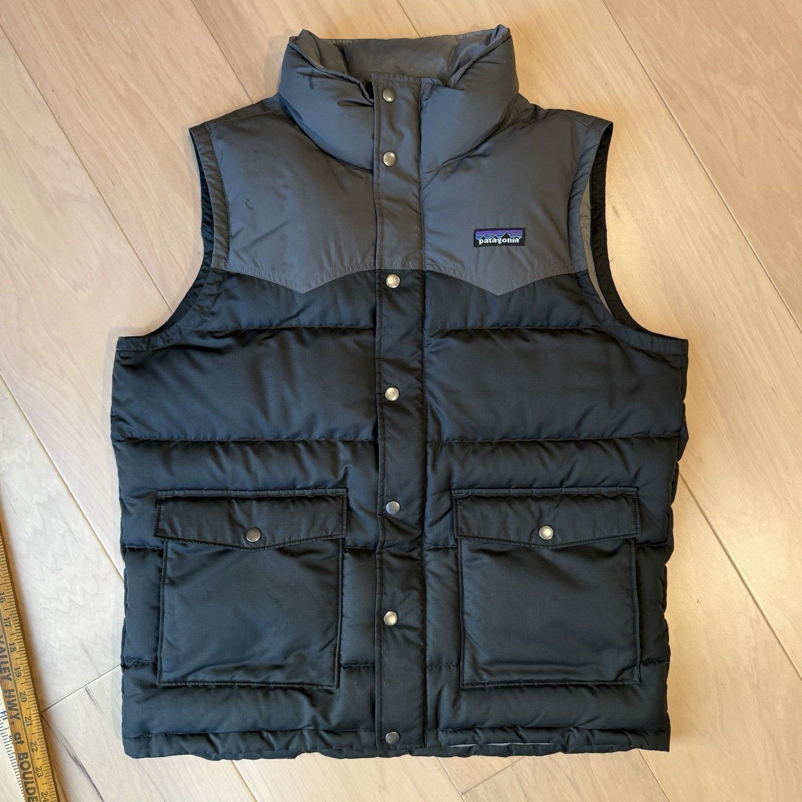 Patagonia Patagonia Slingshot Down Vest Black Insulated Puffer Winter Size US M / EU 48-50 / 2 - 2 Thumbnail
