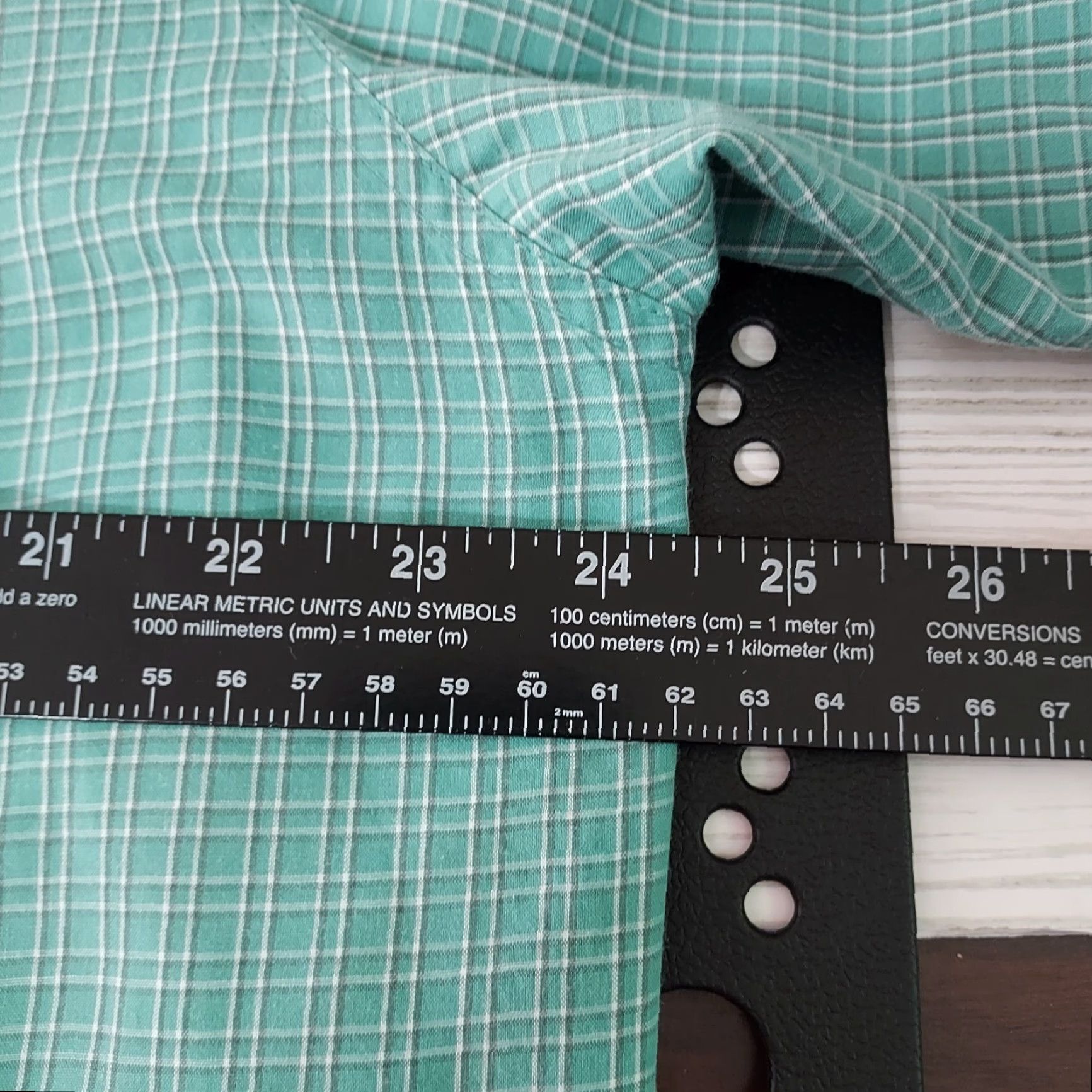 Chaps Chaps Shirt Mens Button-Up L Green Tattersall Check Easy Care Lounge Casual Fashion Mens Size US L / EU 52-54 / 3 - 7 Thumbnail