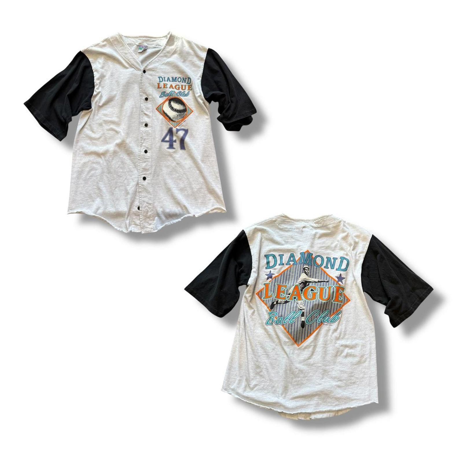 Designer Colorblock Baseball Jersey Tee Size US L / EU 52-54 / 3 - 1 Thumbnail