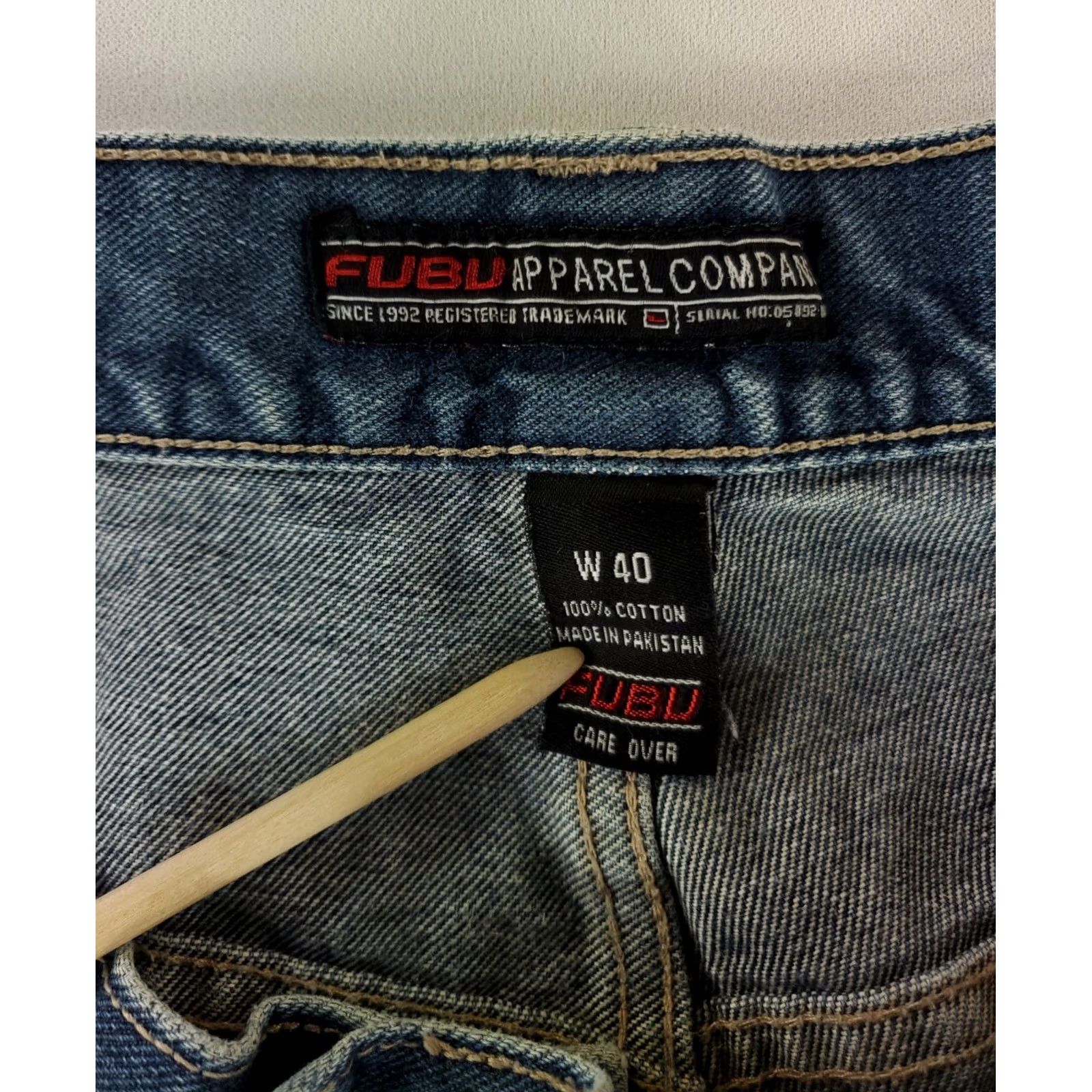 Fubu FUBU Jean Shorts Carpenter Blue Baggy 15 Inch Inseam 13 Inch Leg Opening Mens 40 Denim Jorts Blue Size US 40 / EU 56 - 5 Thumbnail