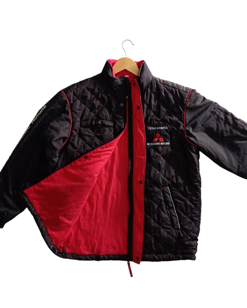 Japanese Brand × Sports Specialties Vintage Mitsubishi Drive @ Earth Quilted Jacket Size US L / EU 52-54 / 3 - 3 Thumbnail