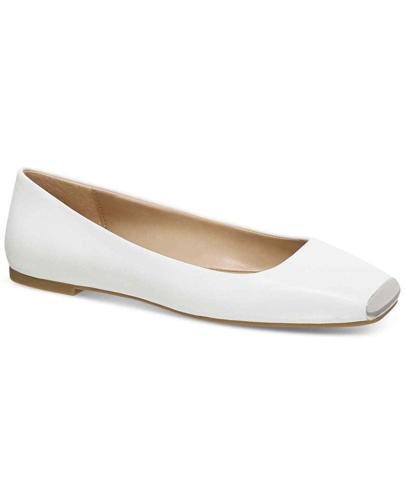 Alfani Alfani Women's White Step N Flex Neptoon Square Toe Flats Size US 6.5 / IT 36.5 - 1 Thumbnail