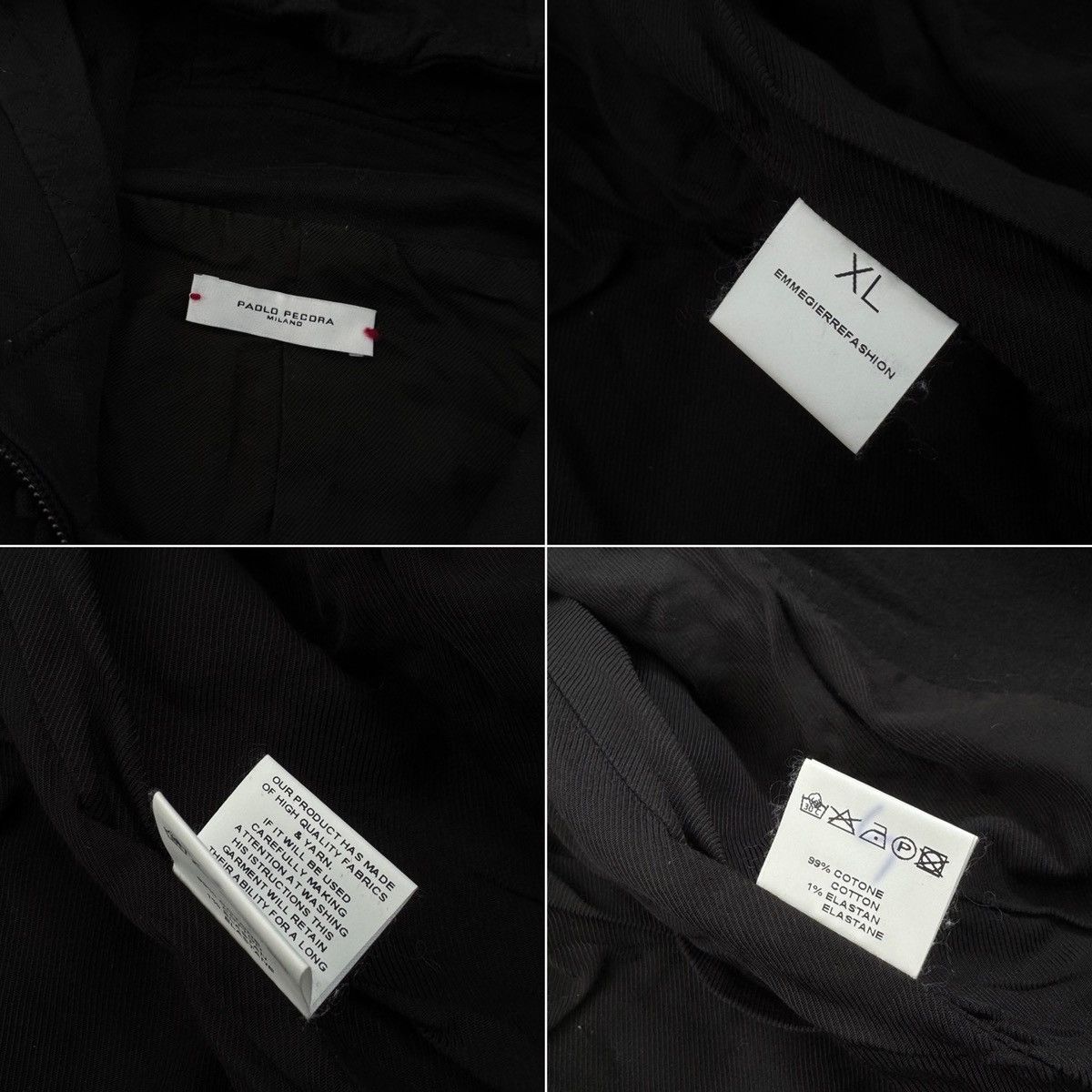 Paolo Pecora Paolo Pecora Milano Asymmetrical Zip Hoodie in Black Size US XL / EU 56 / 4 - 23 Thumbnail