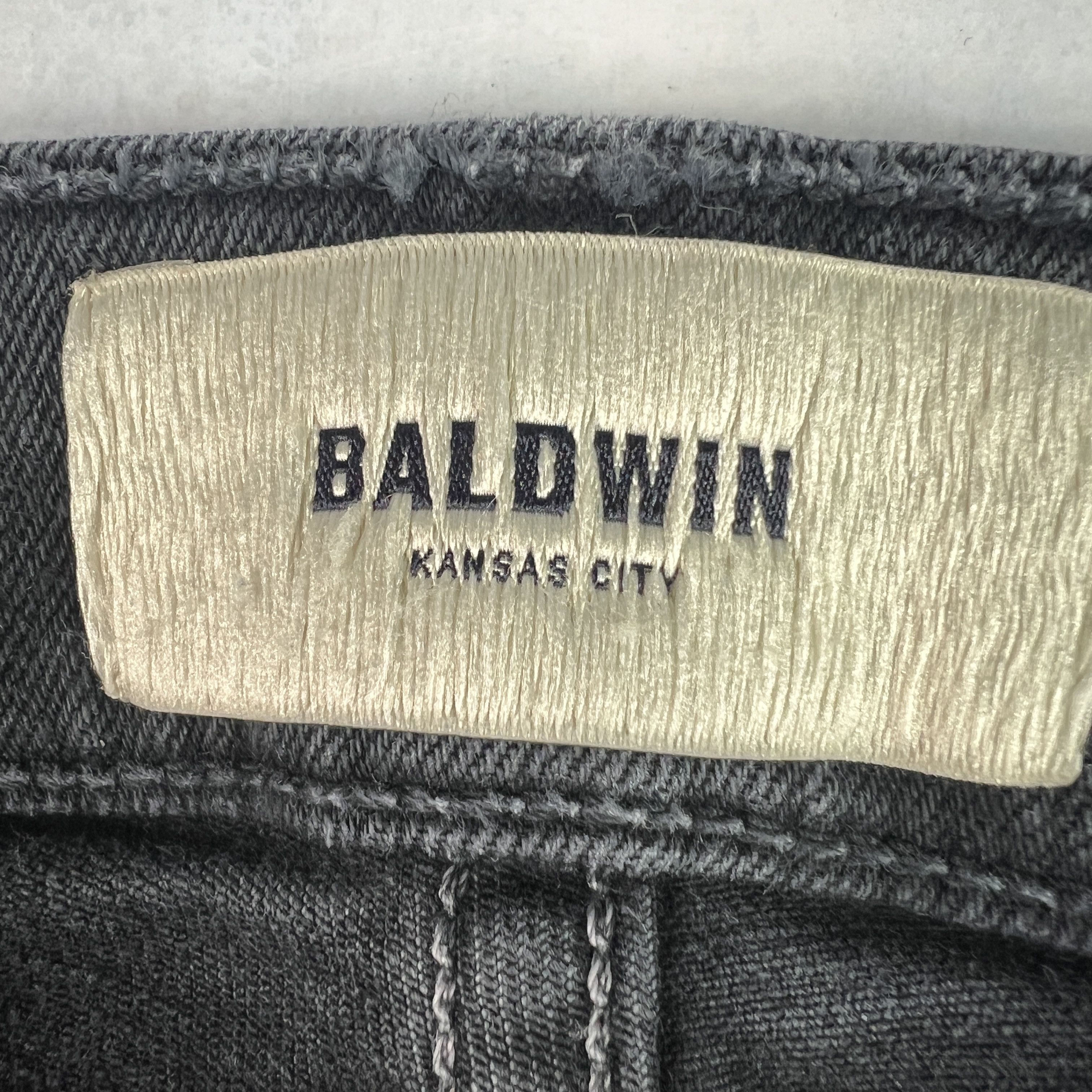 Baldwin Baldwin Jeans Henley Slim Straight Dark Grey Stretch Denim Size US 37 - 7 Thumbnail